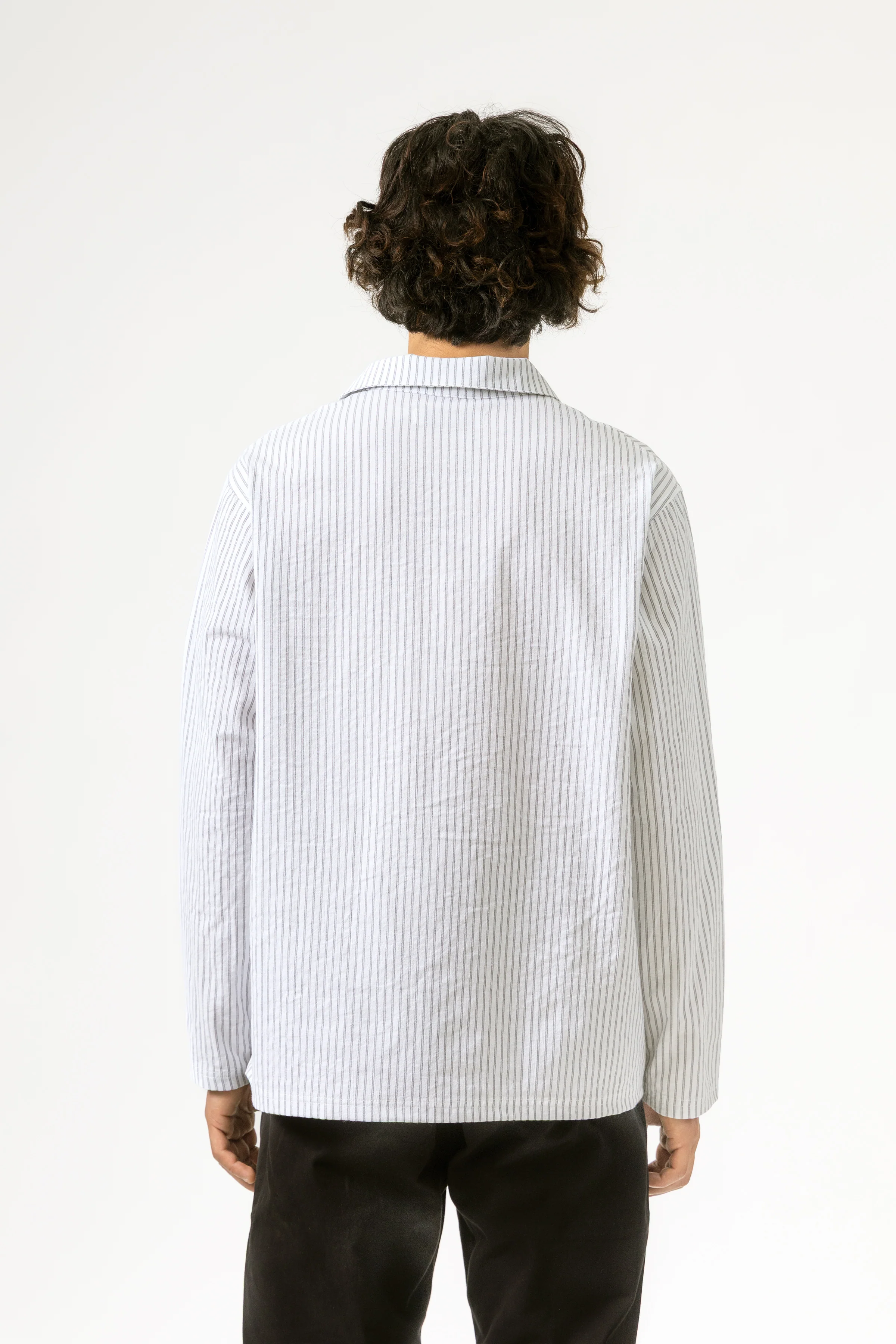 Blacksmith - Striped Two Button Popover - White - Image 4
