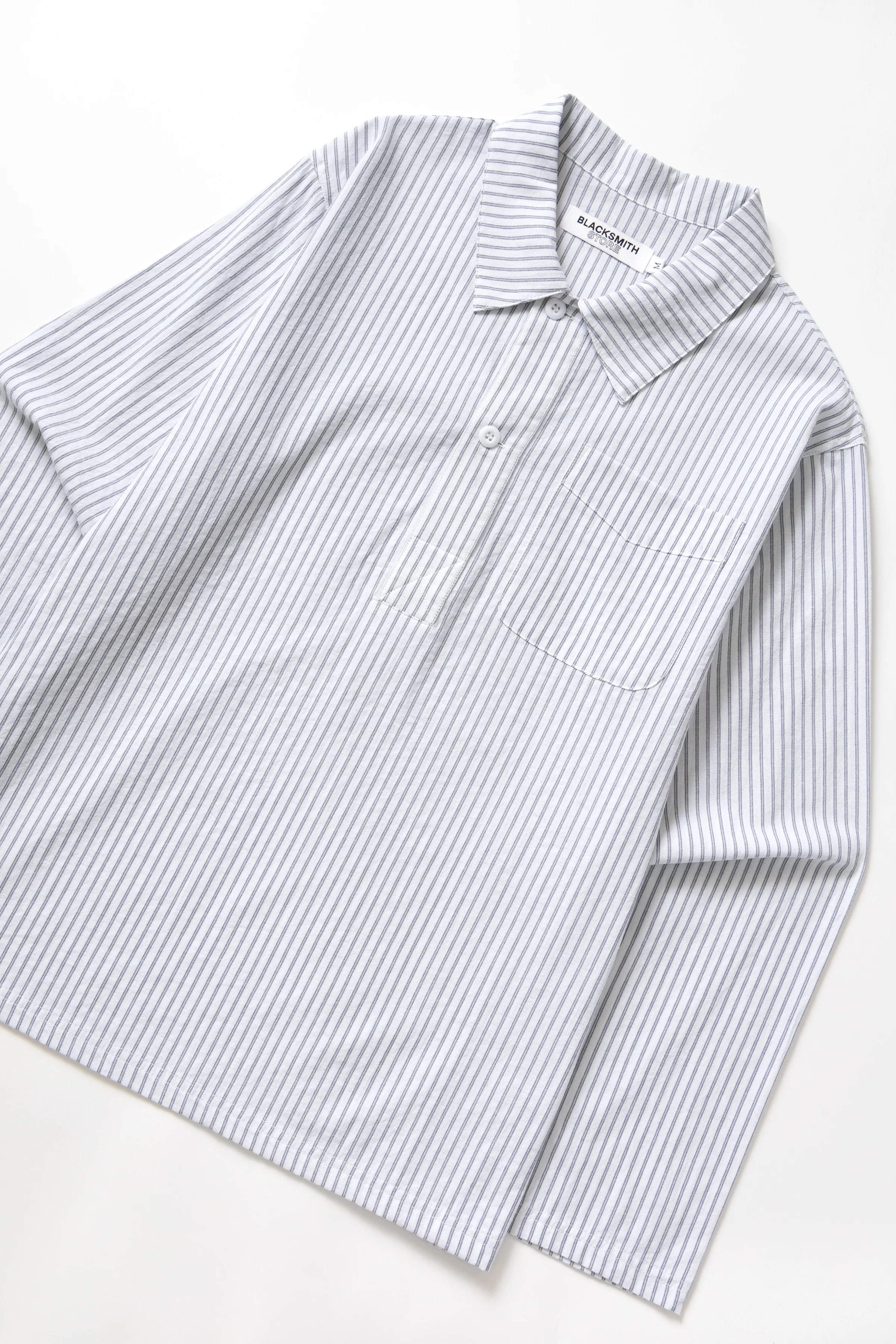 Blacksmith - Striped Two Button Popover - White - Image 5