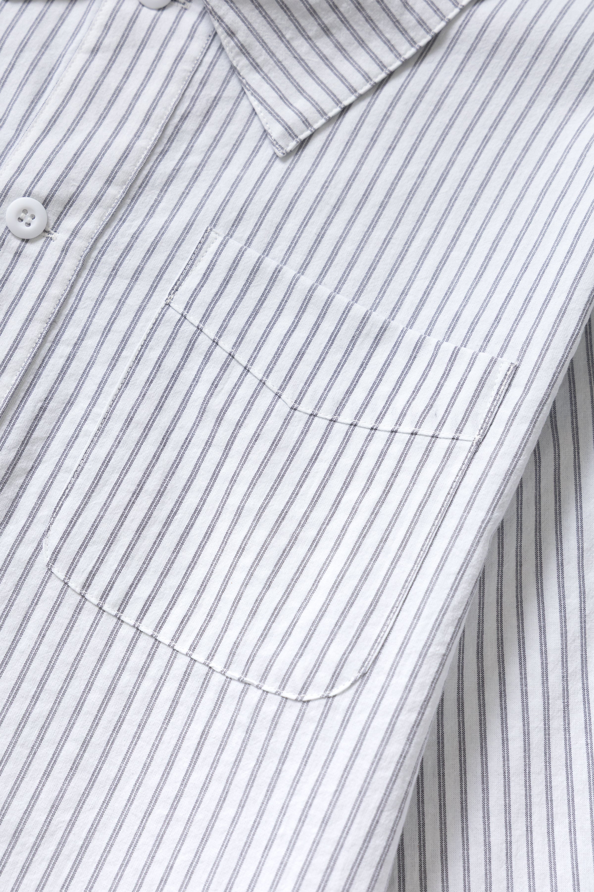 Blacksmith - Striped Two Button Popover - White - Image 6