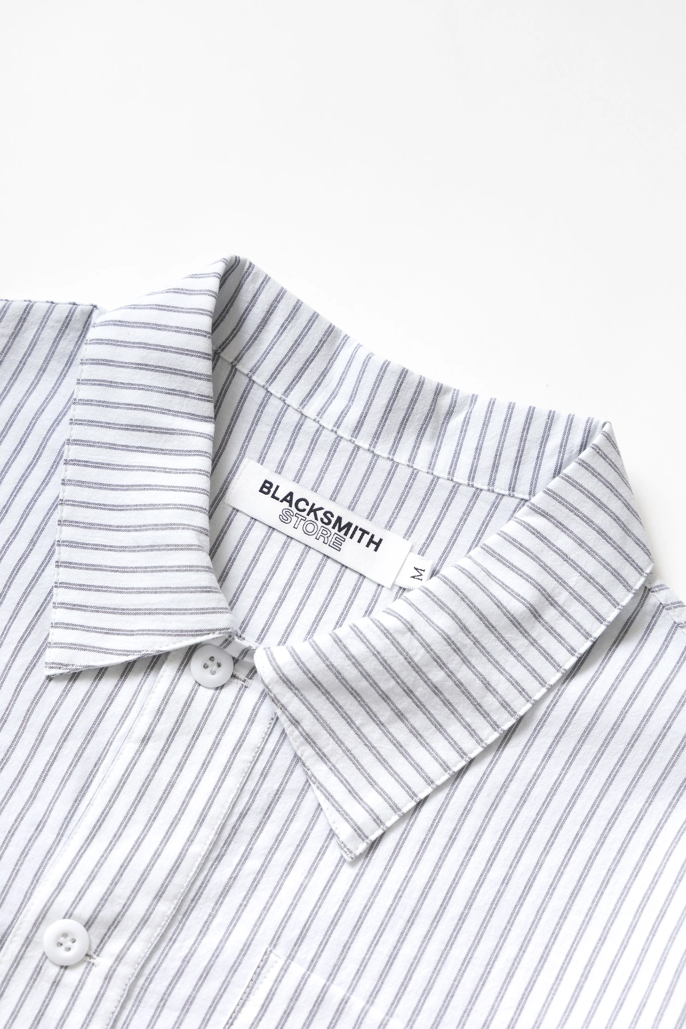 Blacksmith - Striped Two Button Popover - White - Image 7