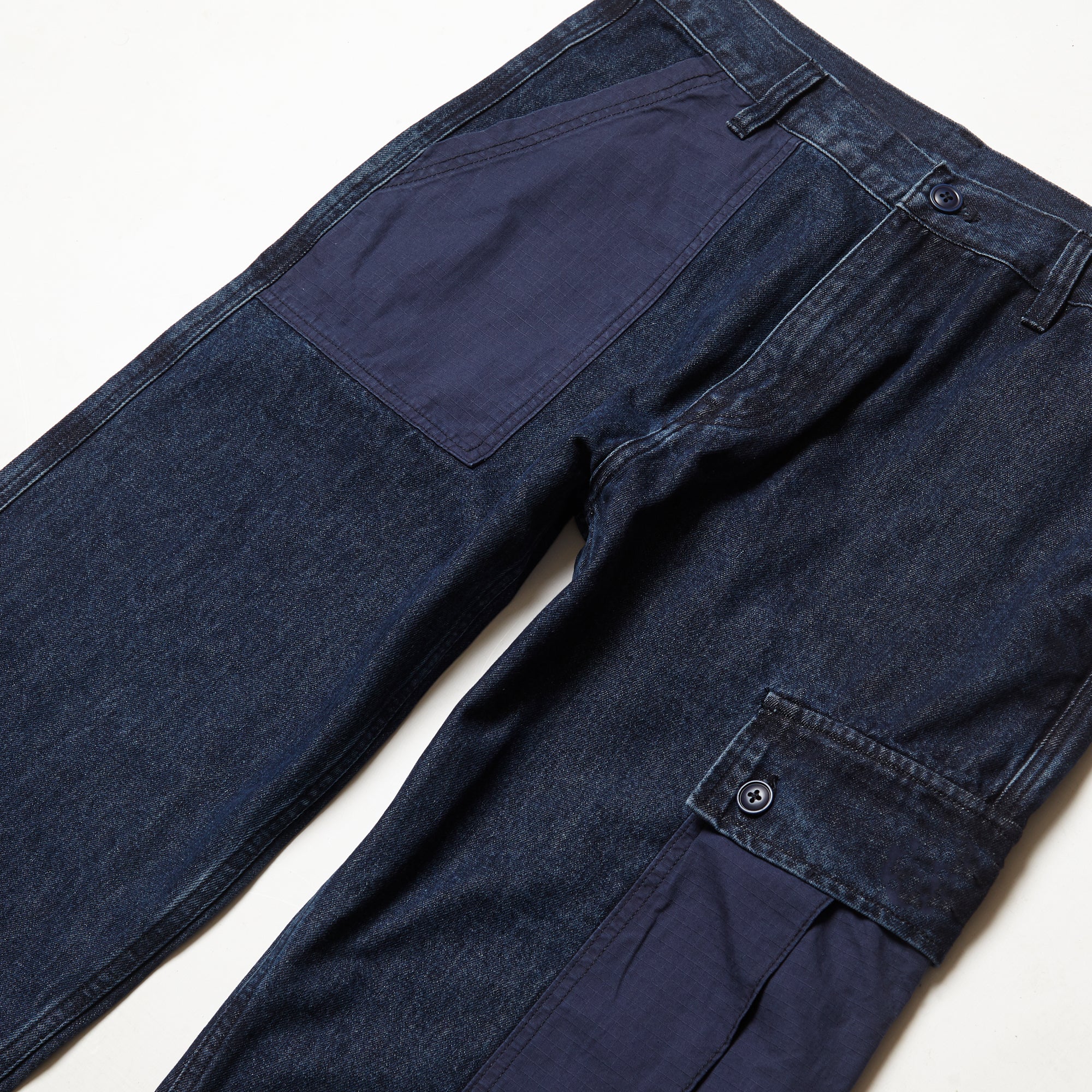 Blacksmith - Tonal Cargo Pants - Indigo Denim - Image 2