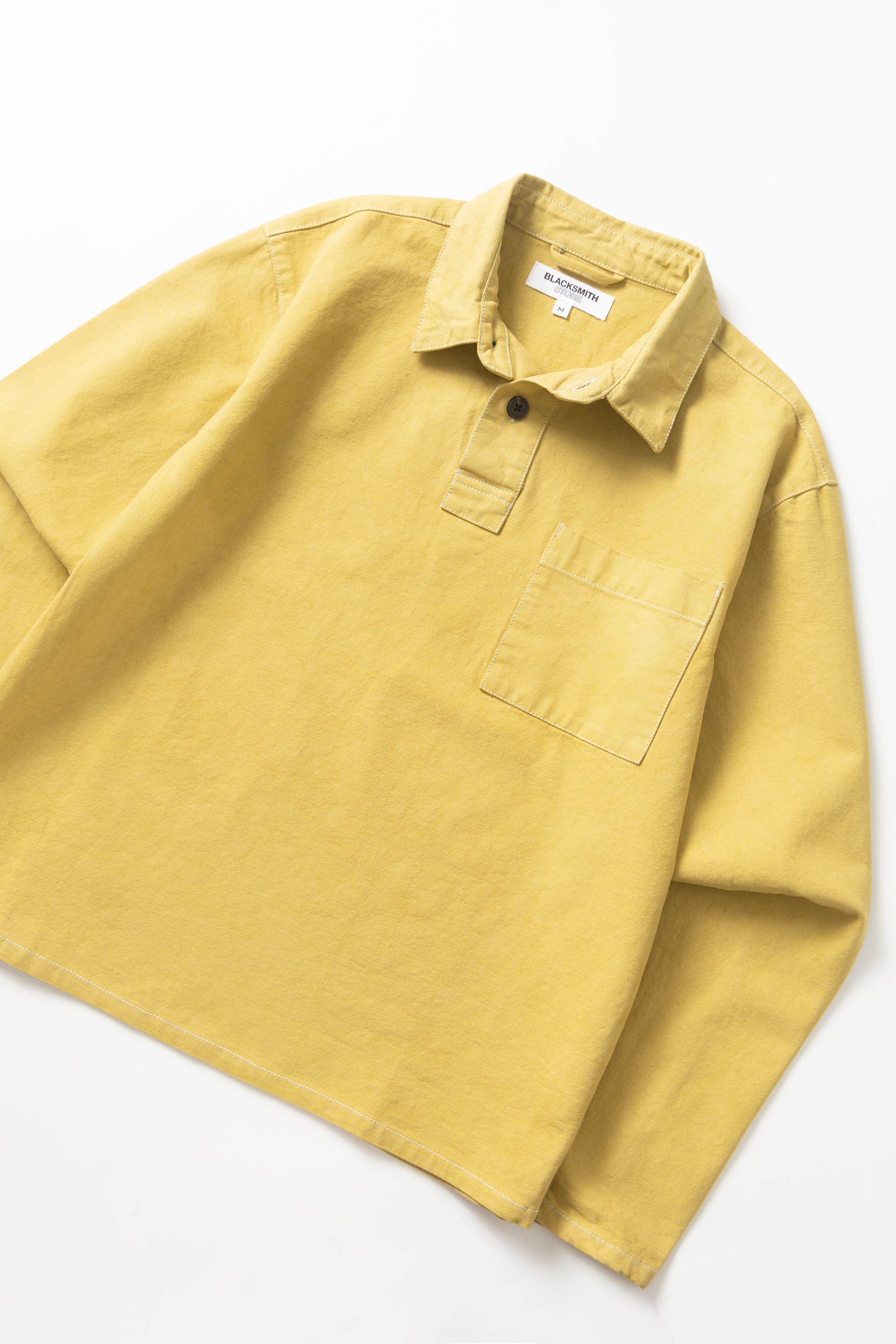 Blacksmith - Twill Two Button Popover - Chartreuse - Image 5