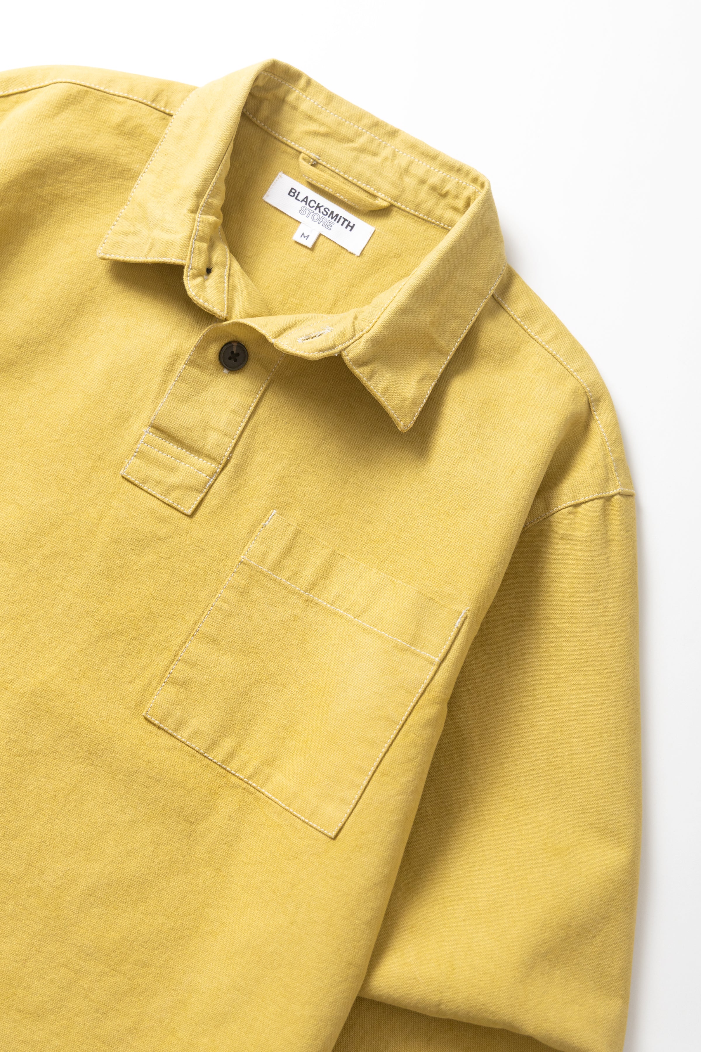Blacksmith - Twill Two Button Popover - Chartreuse - Image 6