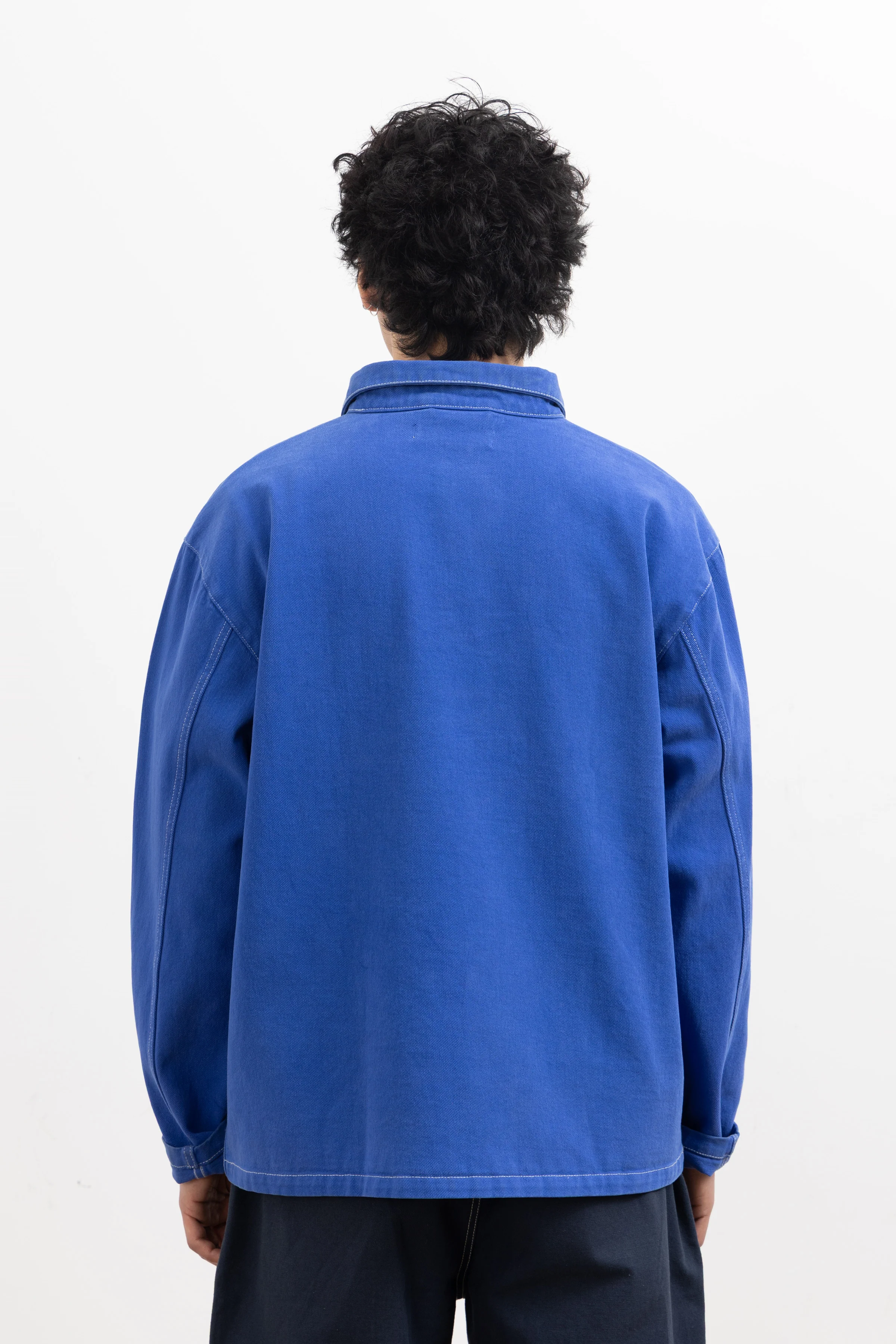 Blacksmith - Twill Two Button Popover - French Blue - Image 4
