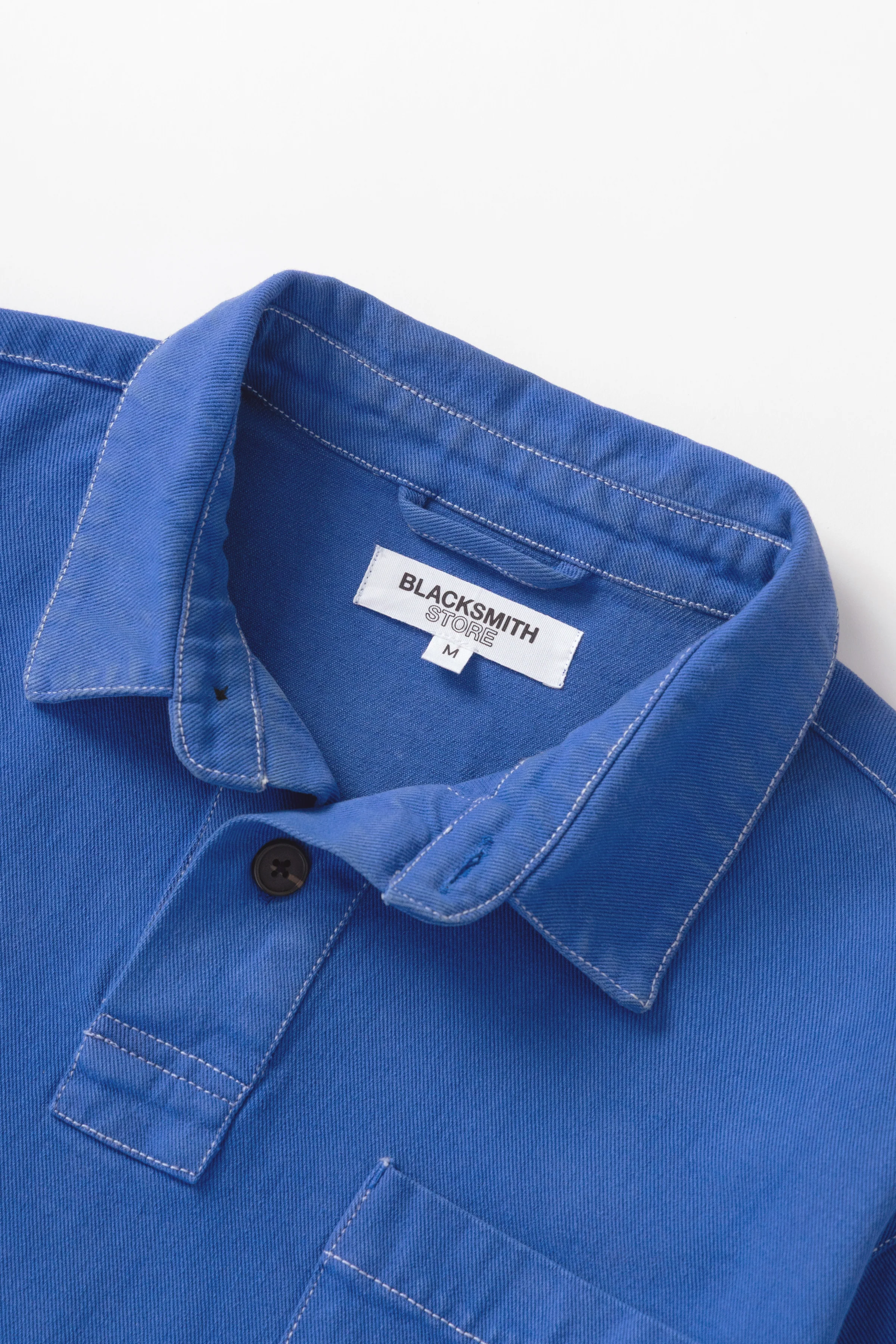 Blacksmith - Twill Two Button Popover - French Blue - Image 7