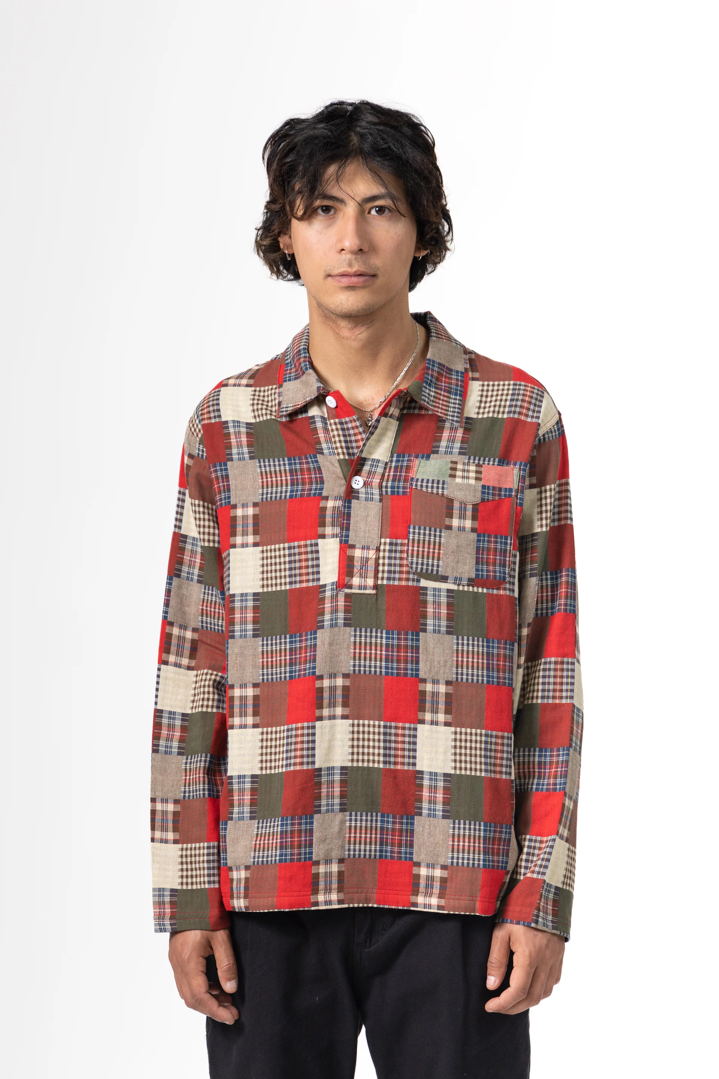 Blacksmith - Striped Two Button Popover - Plaid - Image 2