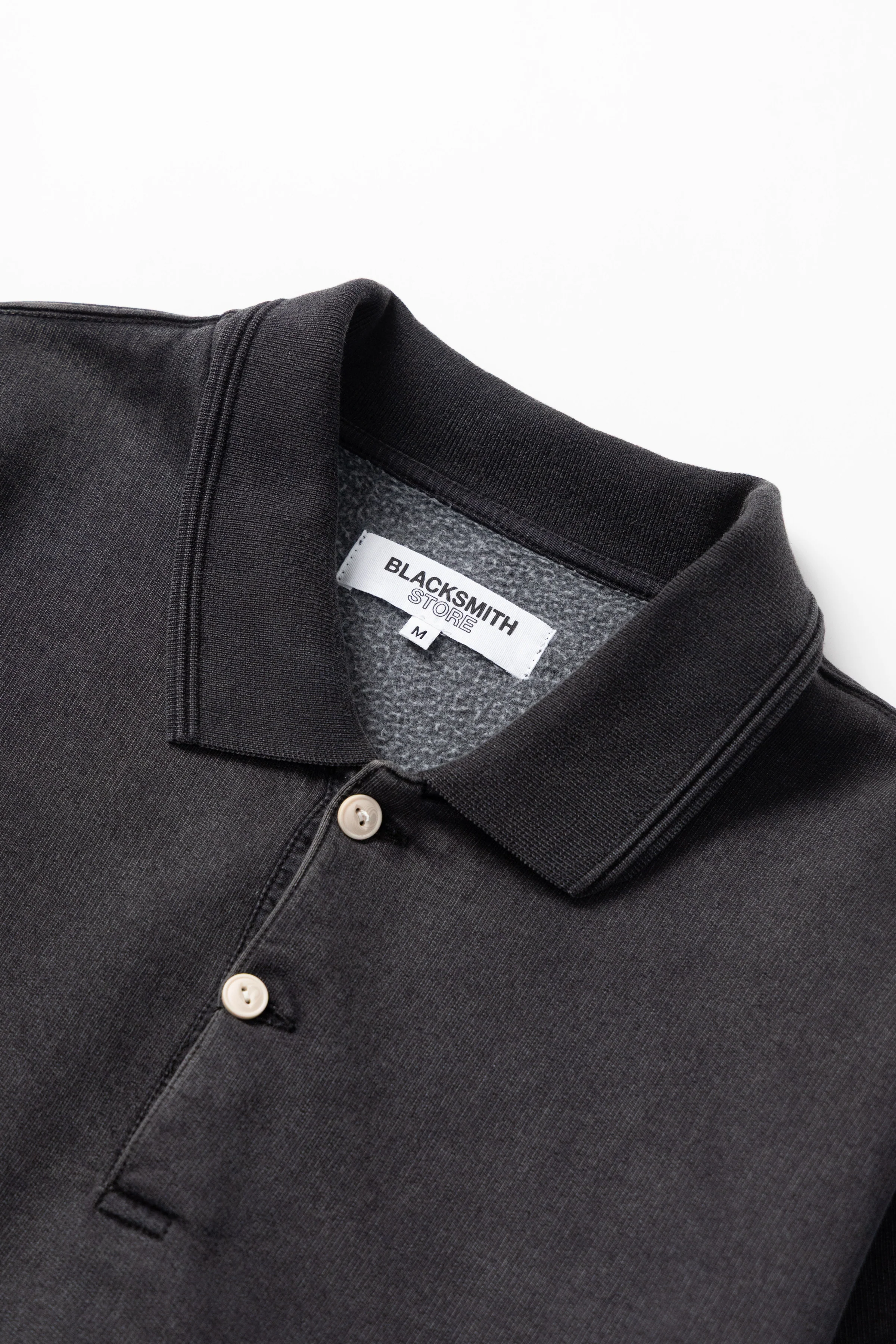 Blacksmith - Two Button Washed Rugby - Black - Image 9