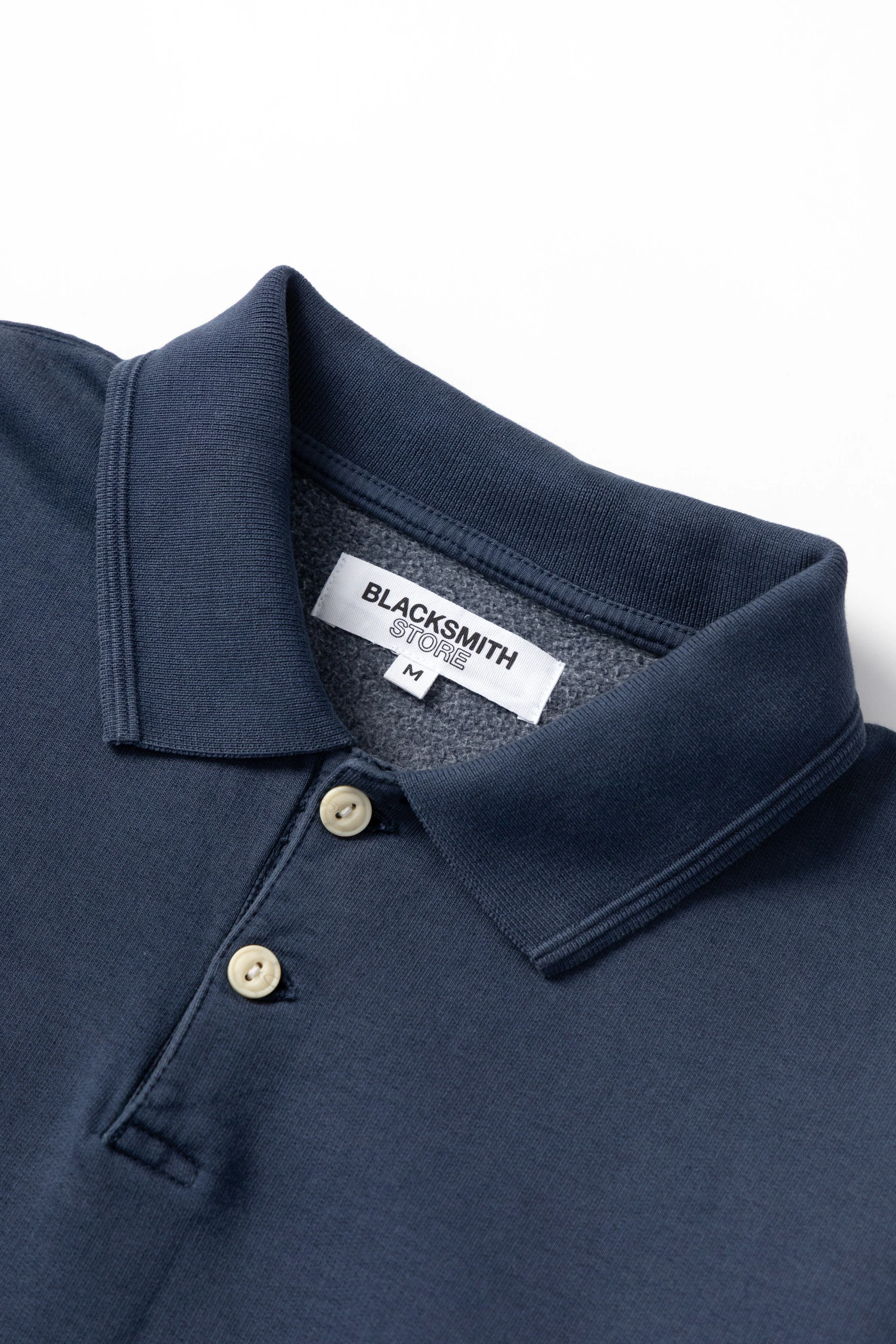 Blacksmith - Two Button Washed Rugby - Navy - Image 7