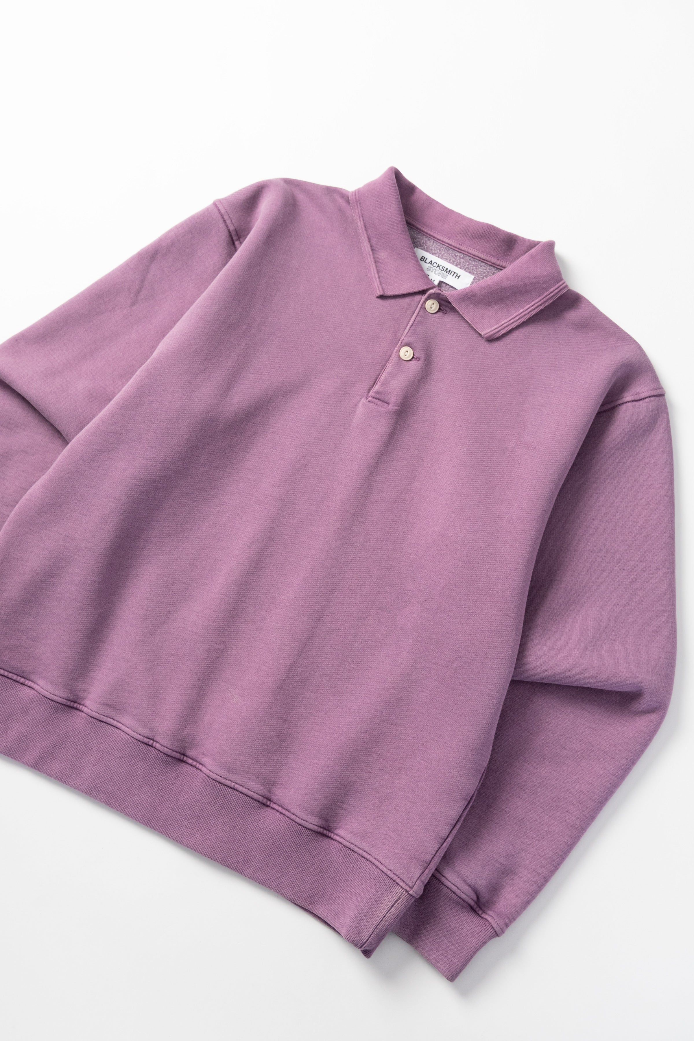Blacksmith - Two Button Washed Rugby - Purple - Image 5