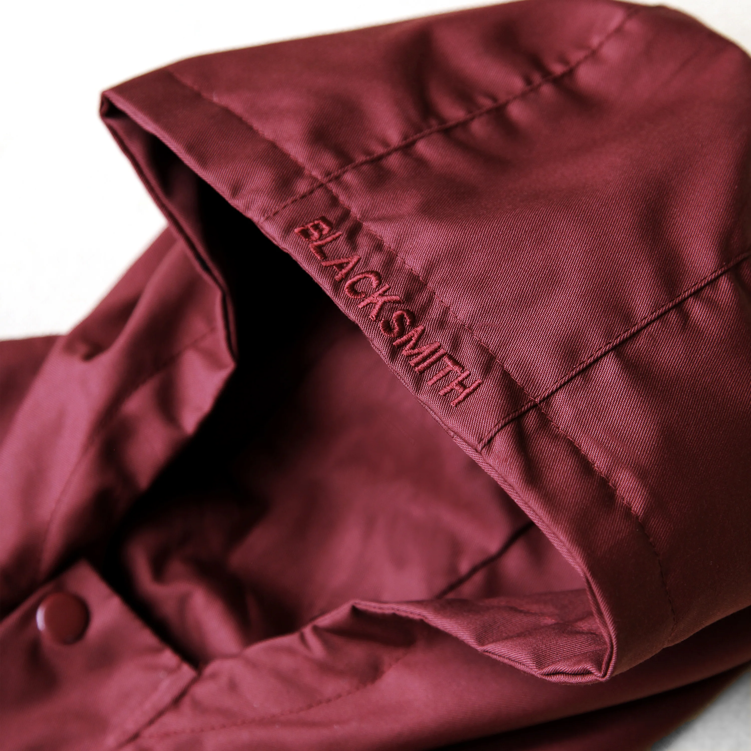 Blacksmith - Two Tone Corduroy/Canvas Pullover - Claret - Image 6