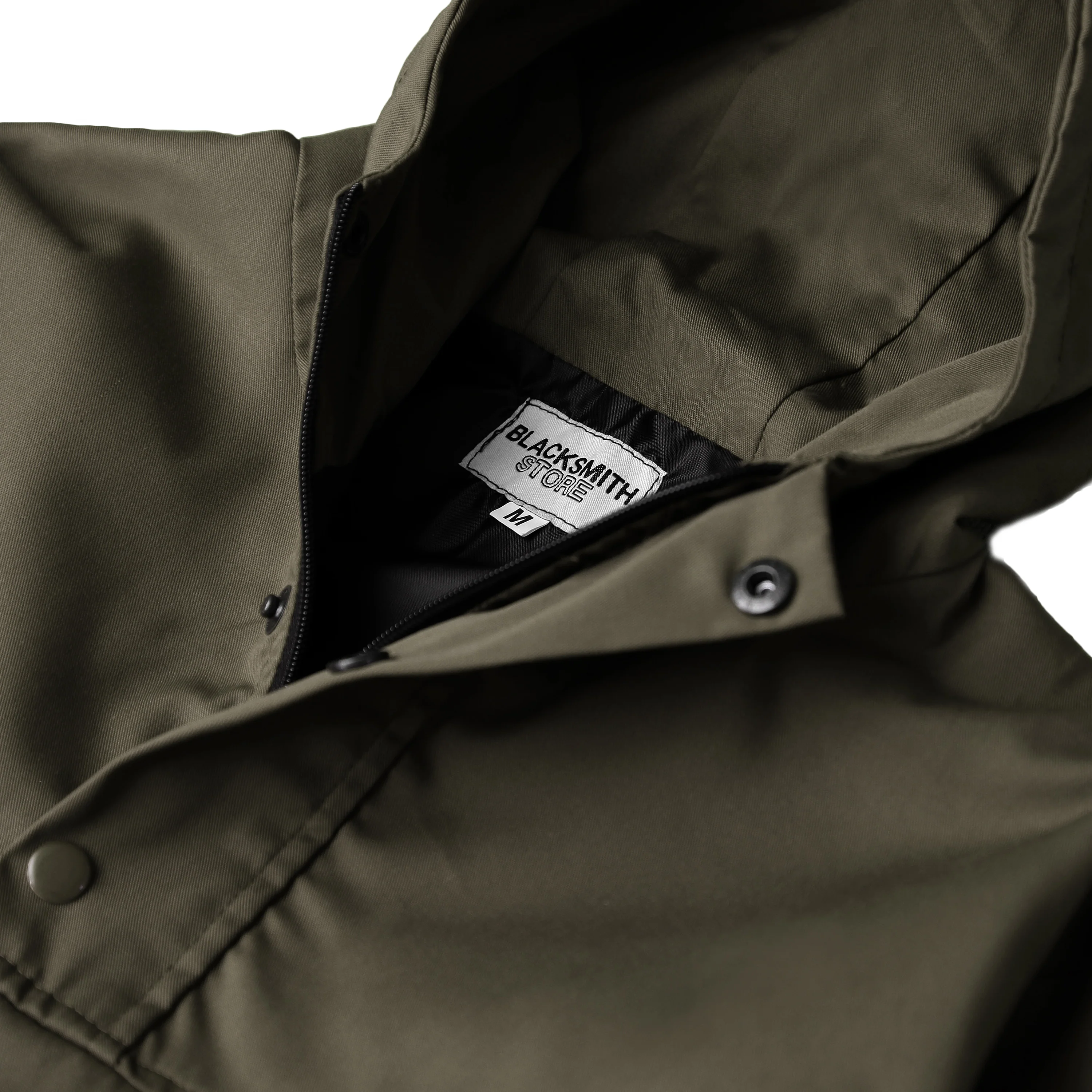 Blacksmith - Two Tone Corduroy/Canvas Pullover - Olive - Image 3