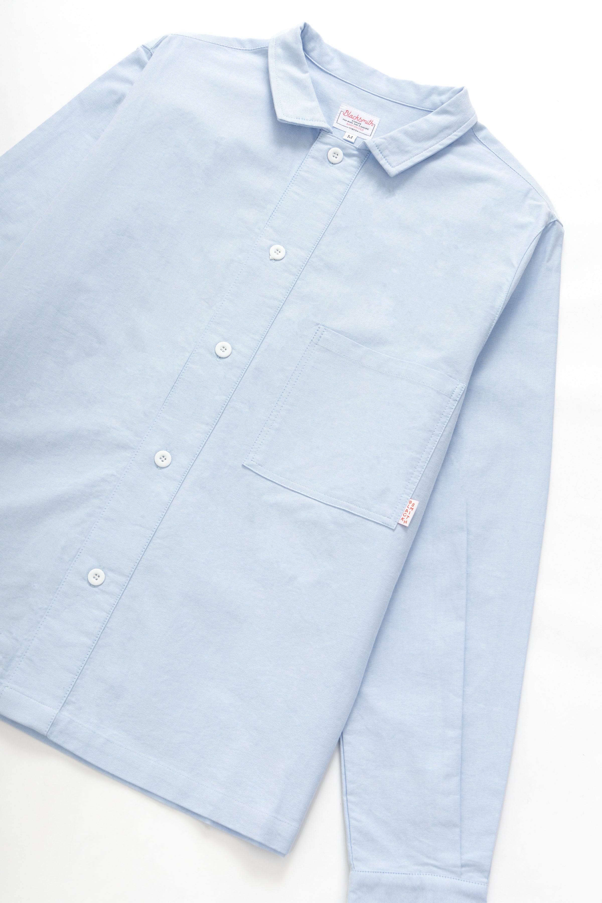 Blacksmith - 'Boxford' Utility Shirt - Blue - Image 3