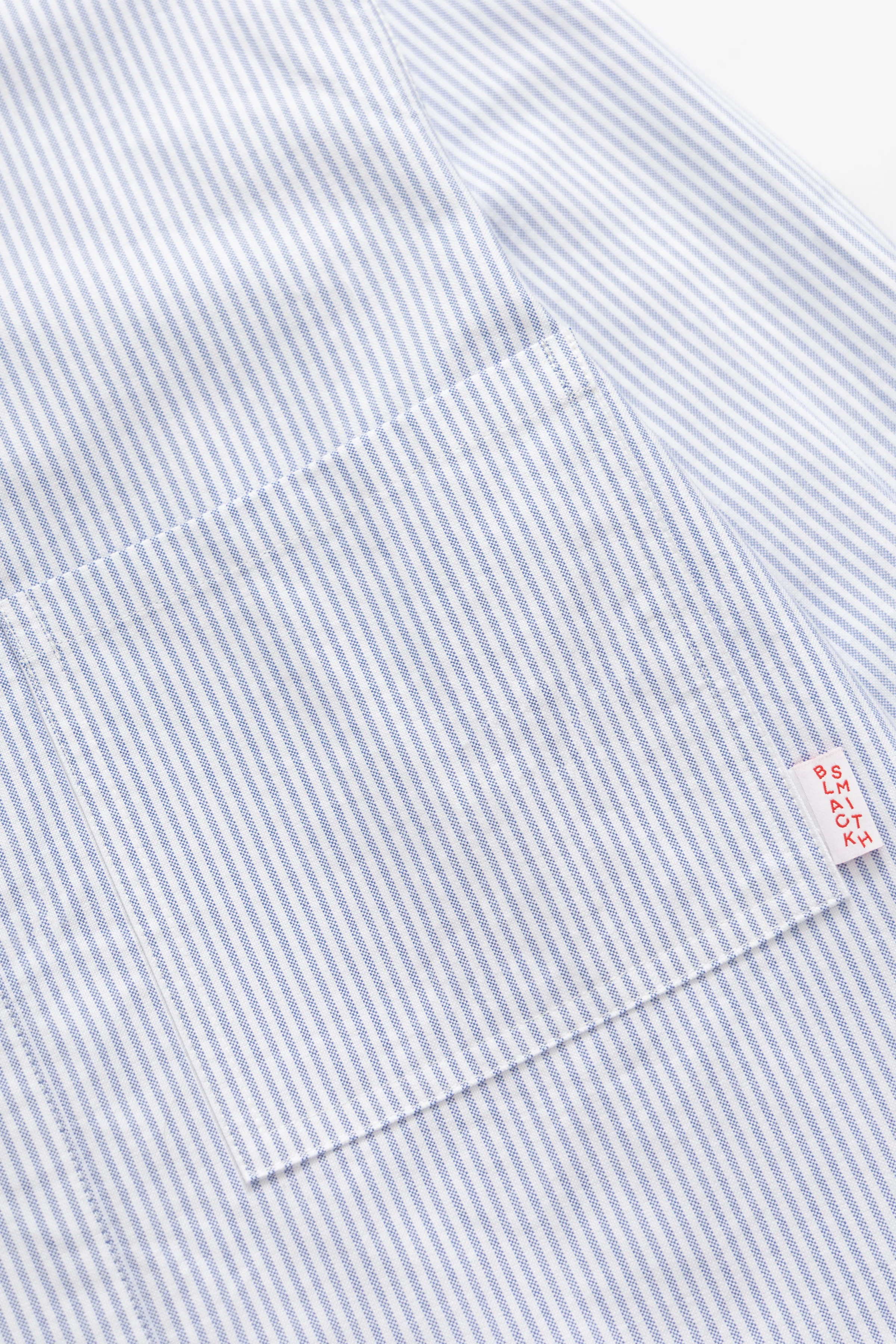 Blacksmith - 'Boxford' Utility Shirt - Blue Stripe - Image 4