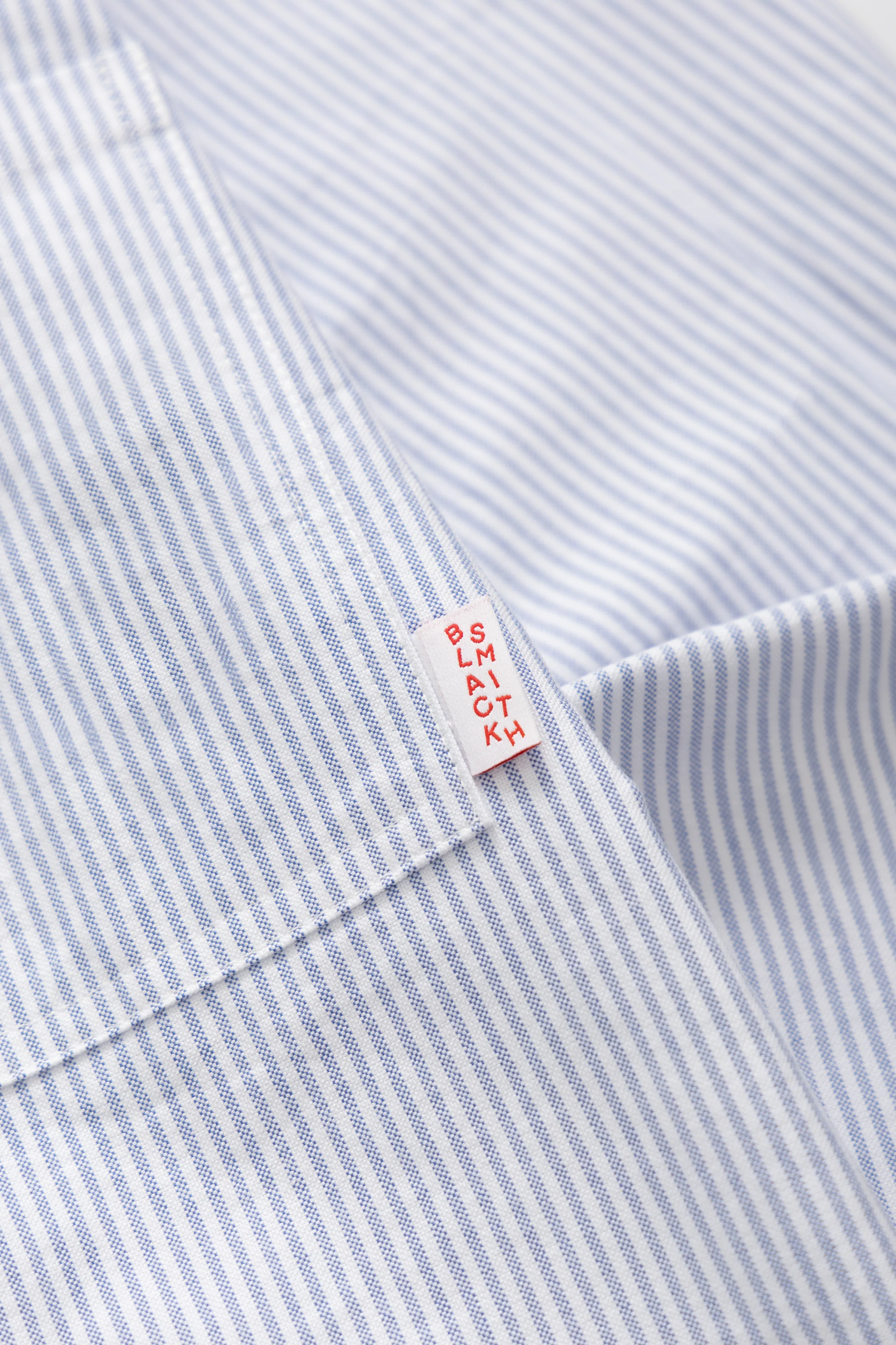 Blacksmith - 'Boxford' Utility Shirt - Blue Stripe - Image 5