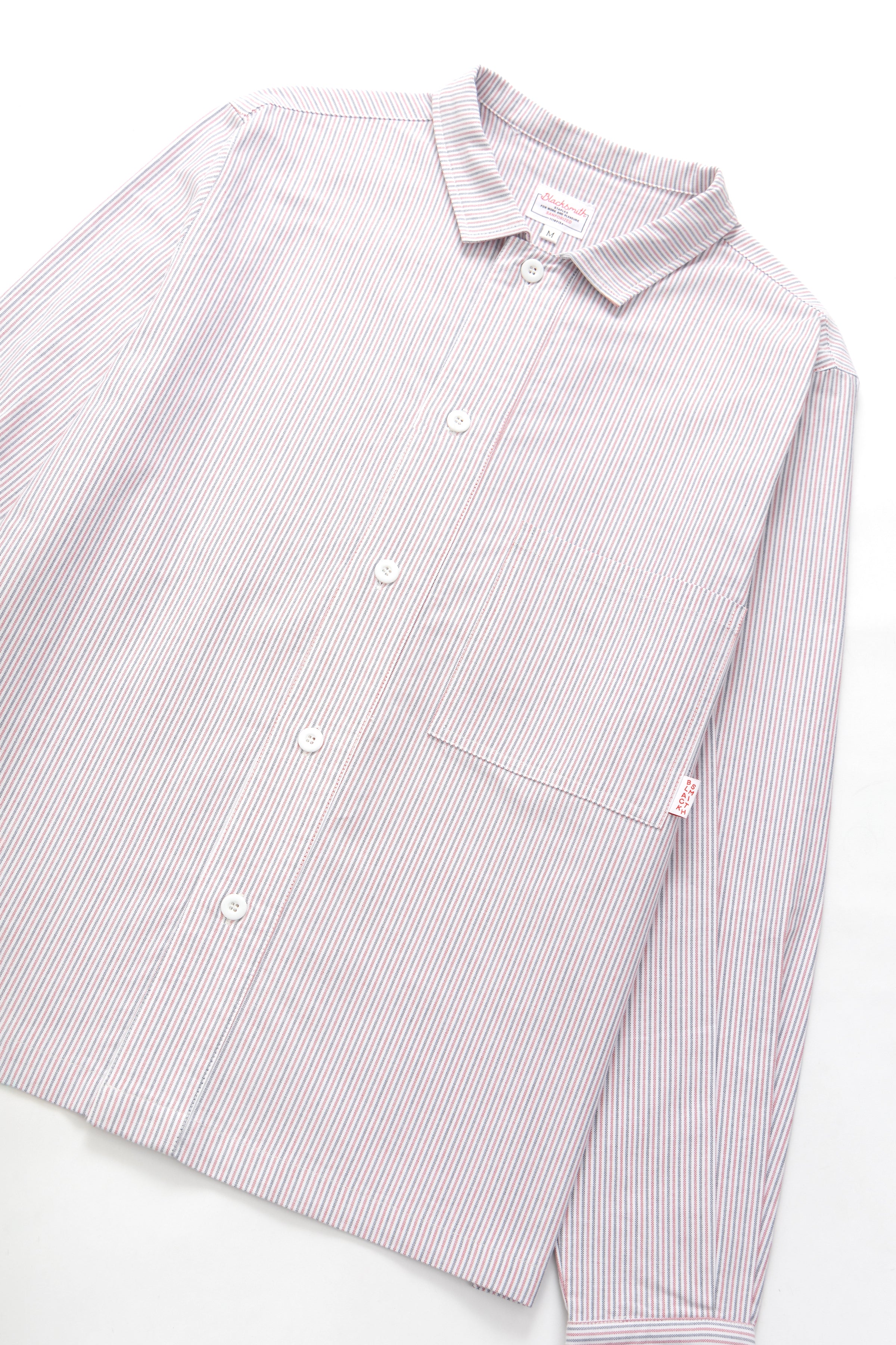 Blacksmith - 'Boxford' Utility Shirt - Multi Stripe - Image 3