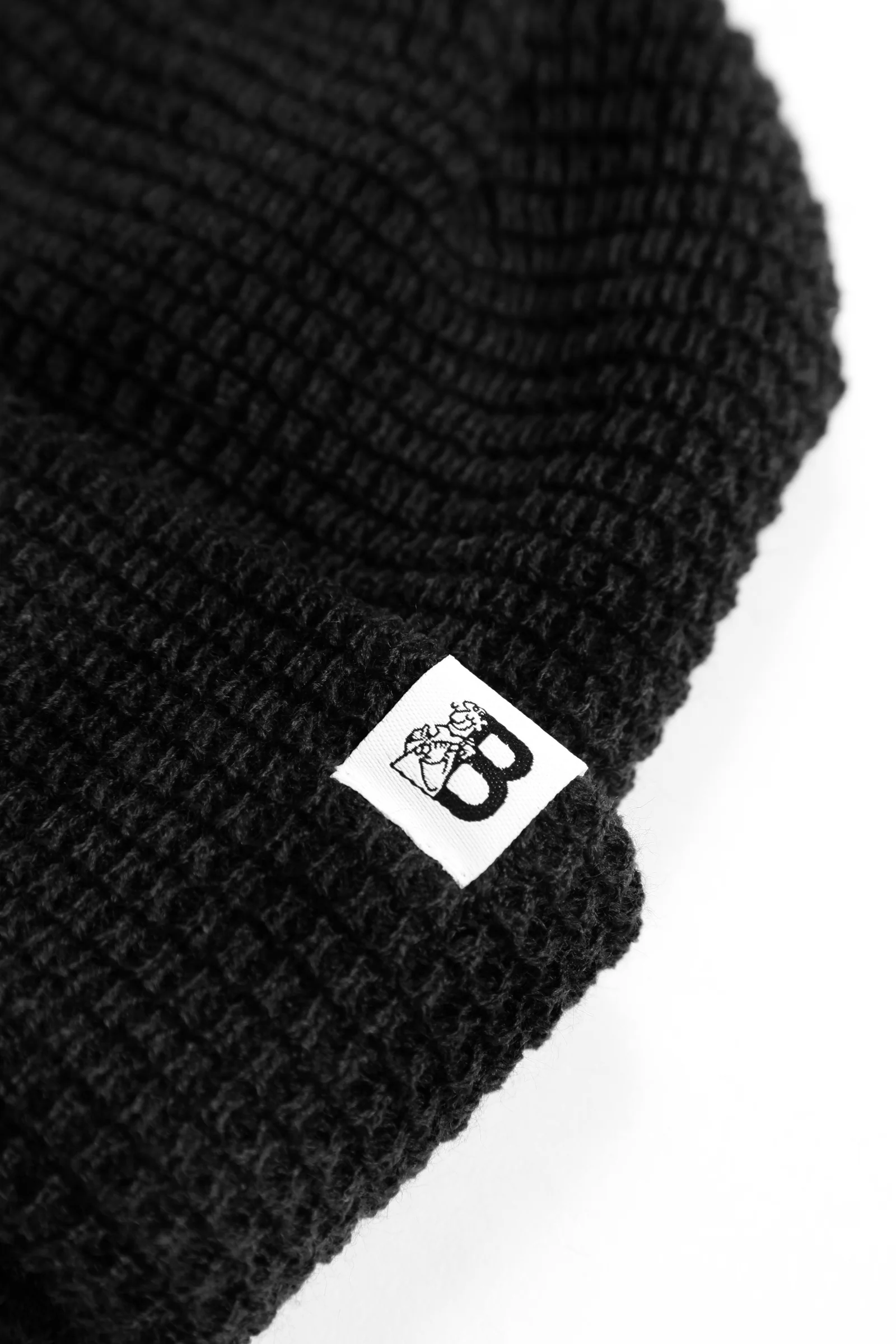 Blacksmith - Waffle Beanie - Black - Image 2