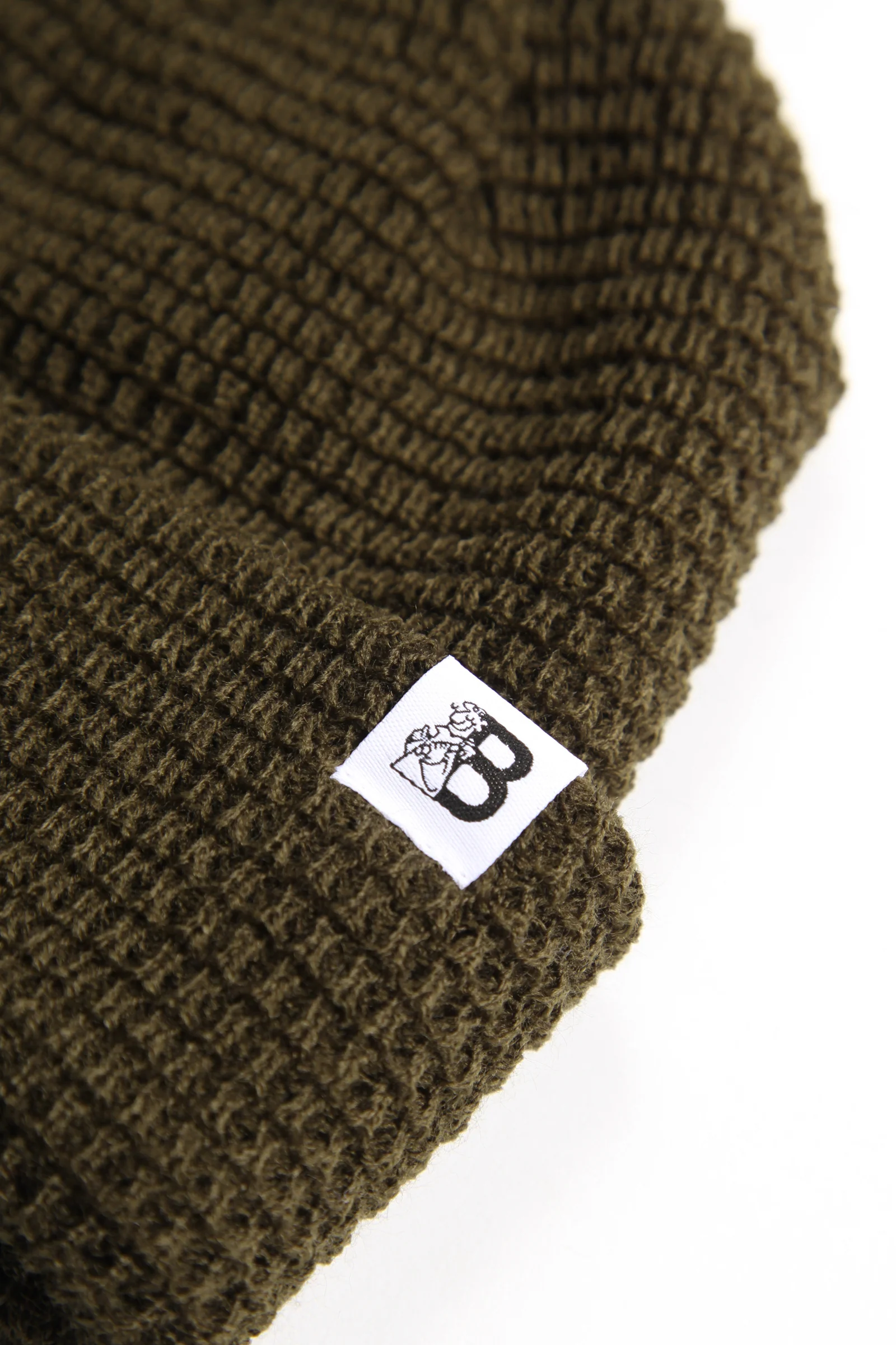 Blacksmith - Waffle Beanie - Olive - Image 2