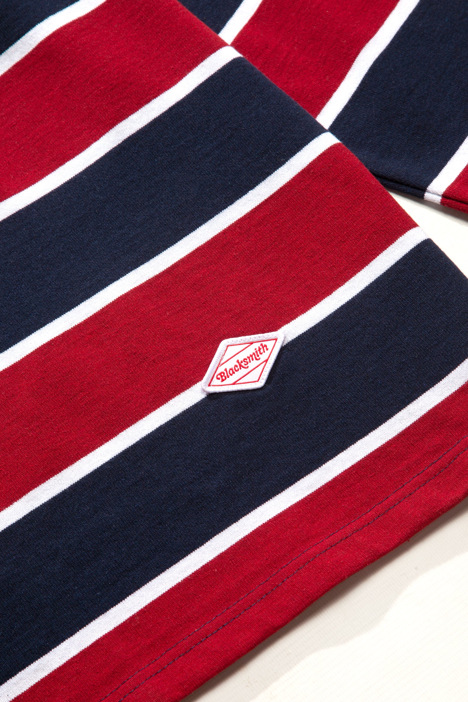 Blacksmith - Yarn Dye Striped Rugby - Red/Navy - Image 4