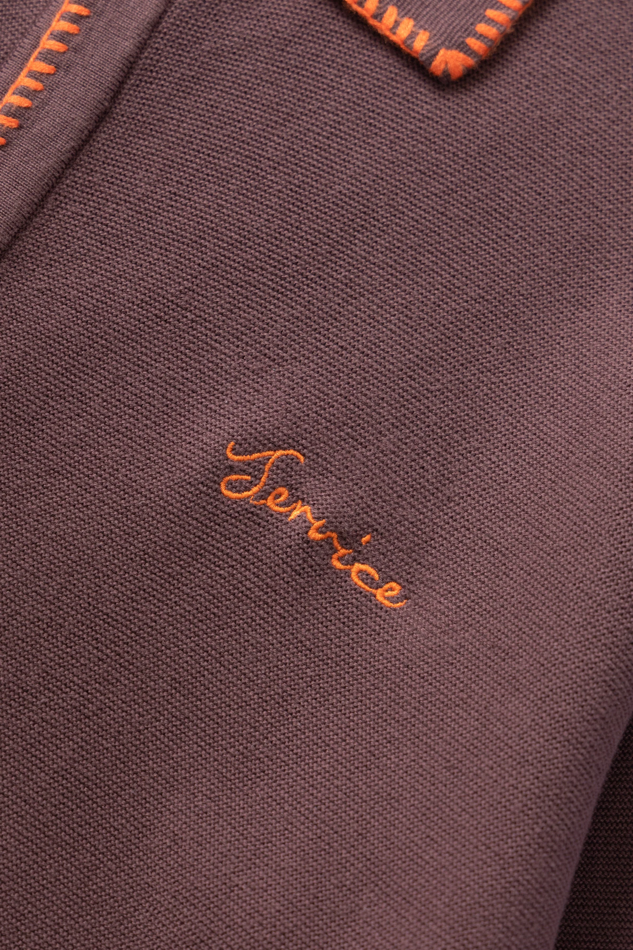Service Works - Blanket Stitch Cardigan - Brown - Image 3
