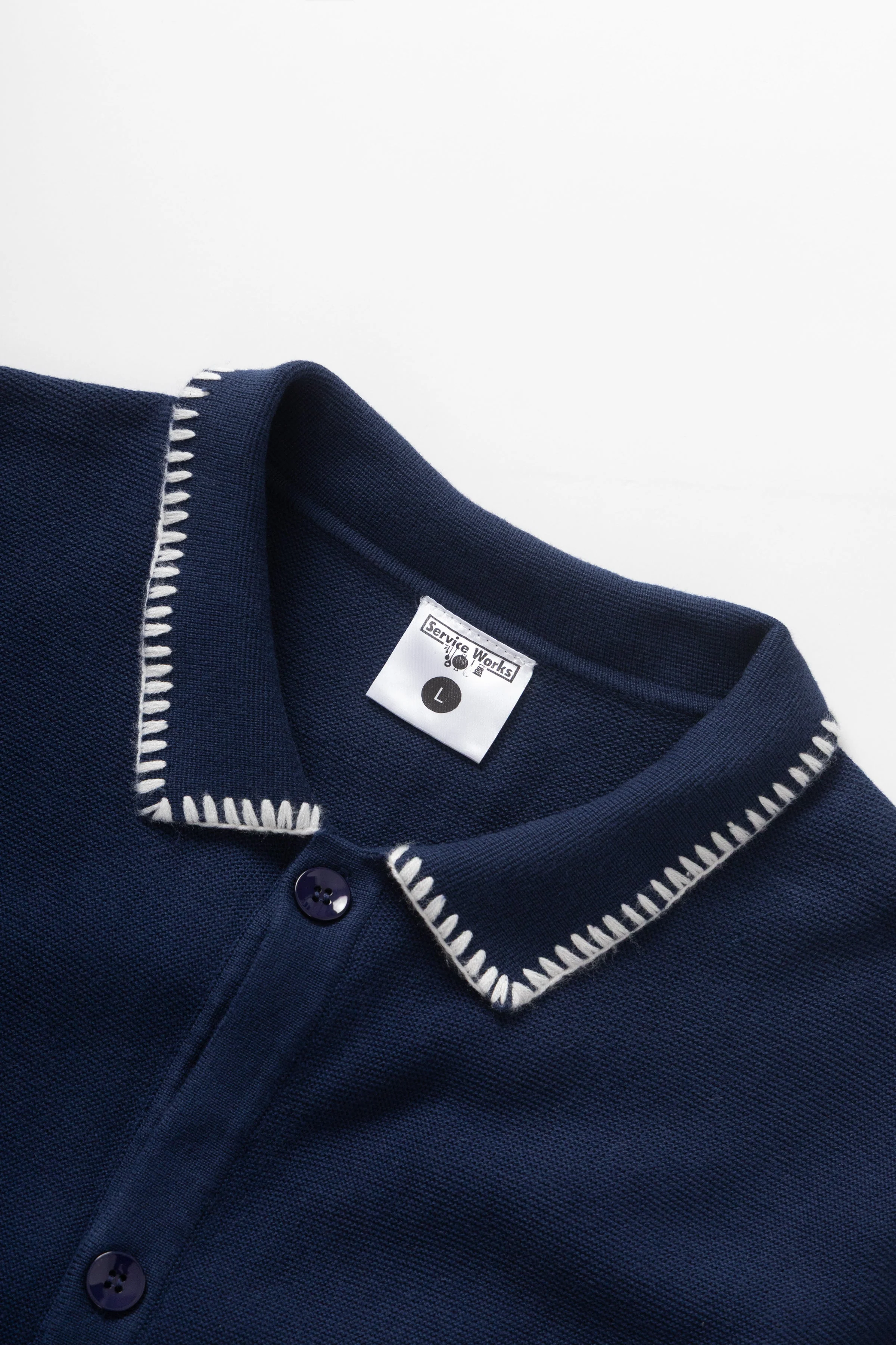 Service Works - Blanket Stitch Knit - Navy - Image 2