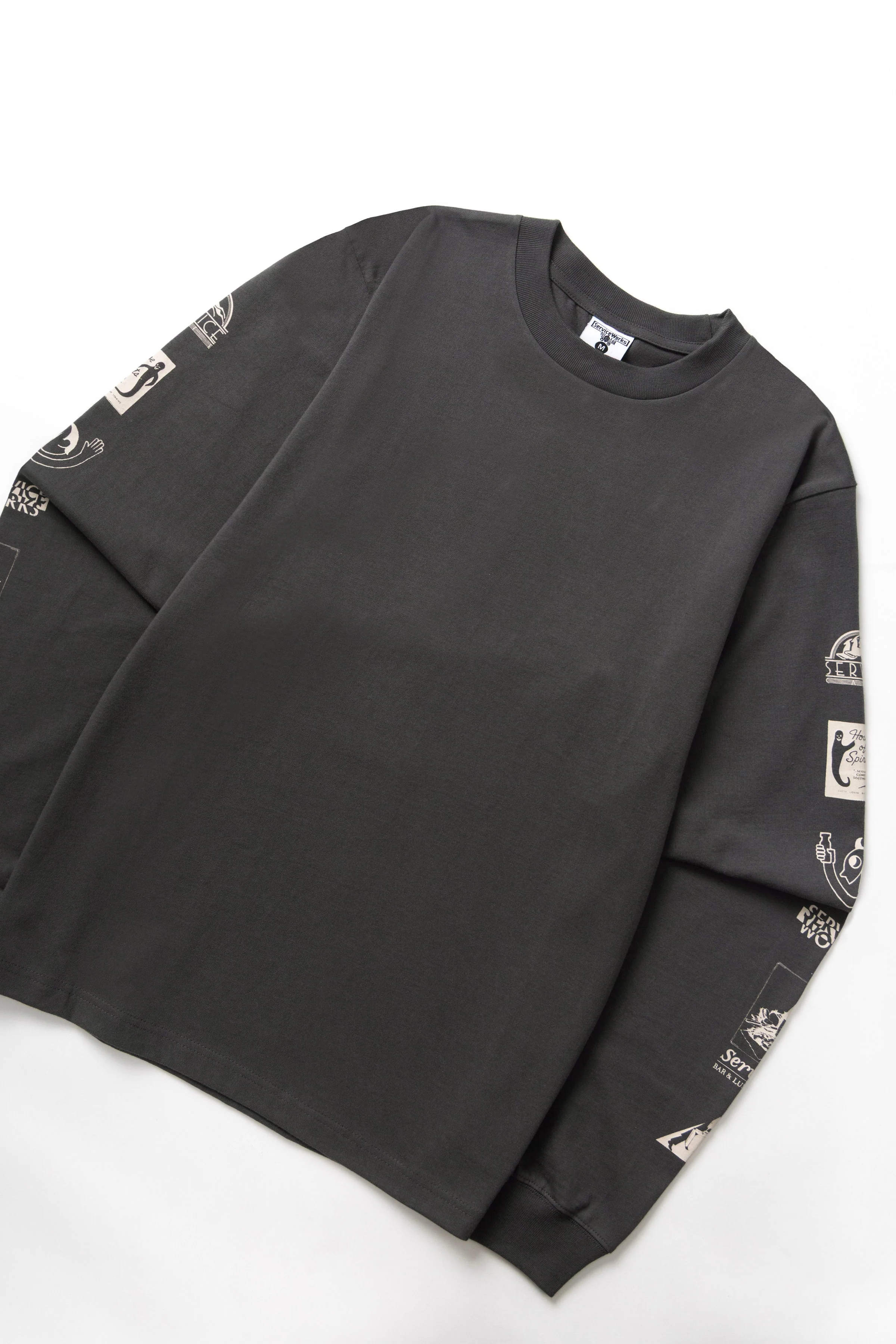 Service Works - Bootleg Long Sleeve Tee - Charcoal - Image 2
