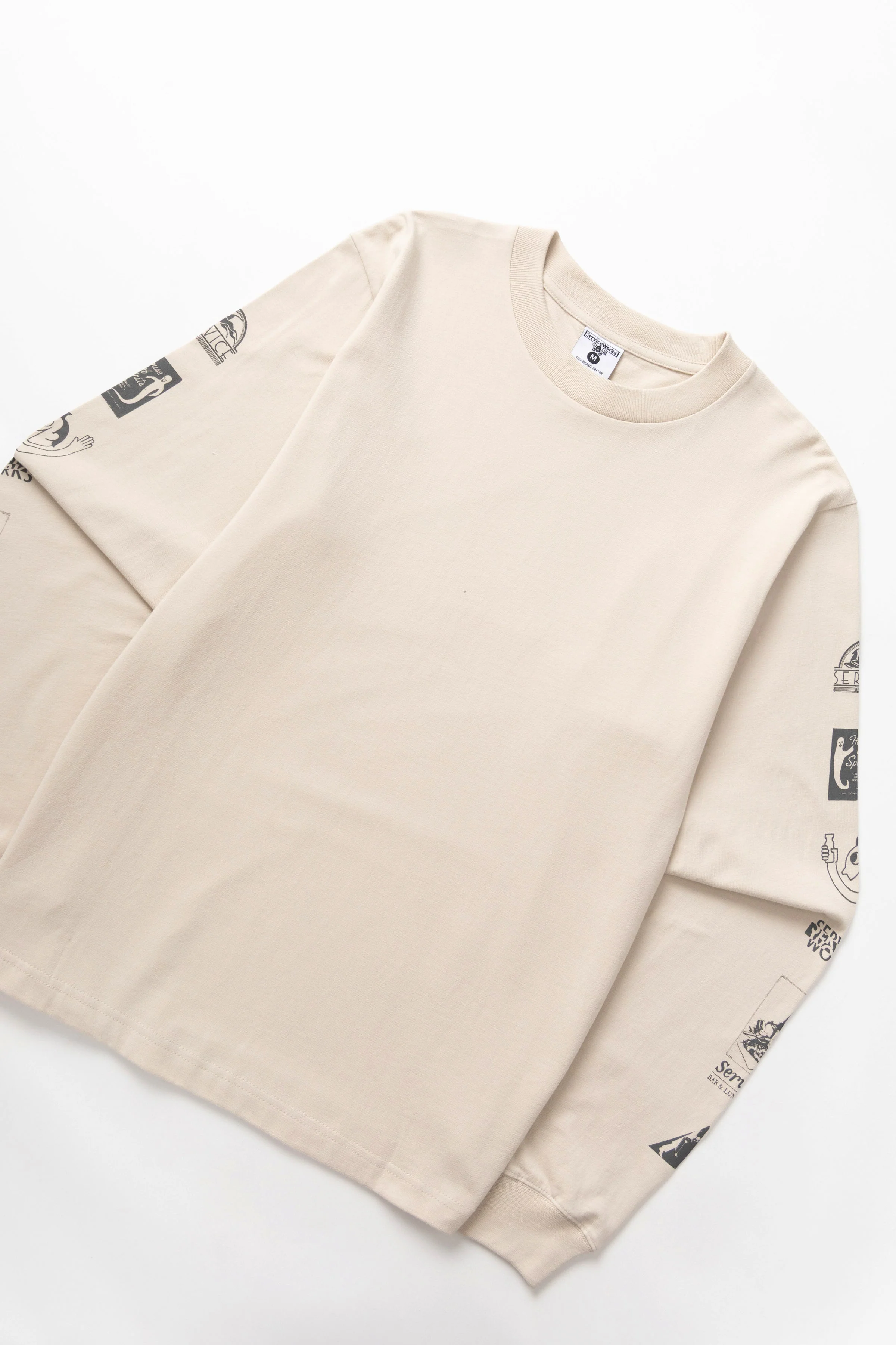 Service Works - Bootleg Long Sleeve Tee - Natural - Image 2