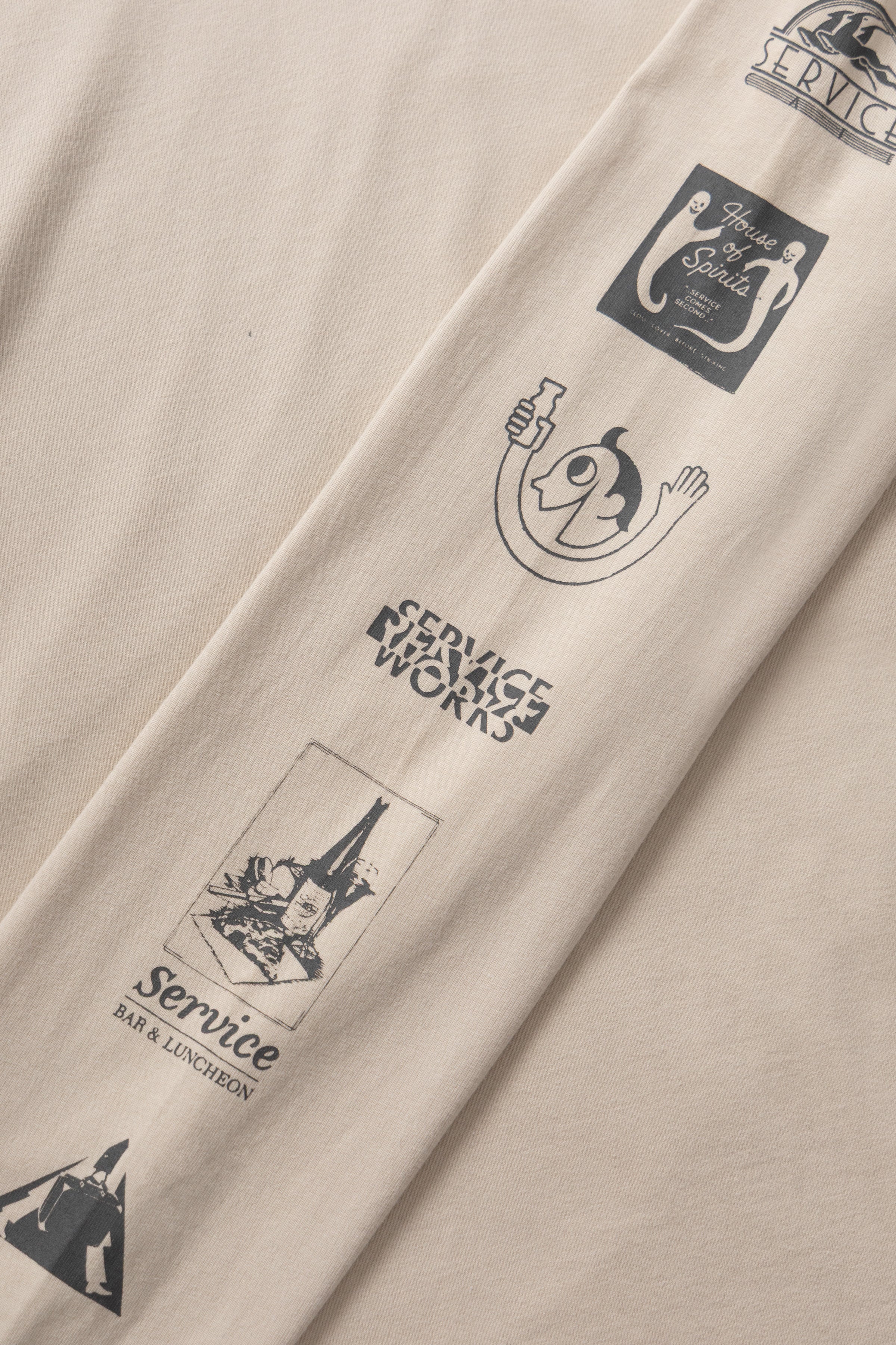 Service Works - Bootleg Long Sleeve Tee - Natural - Image 4