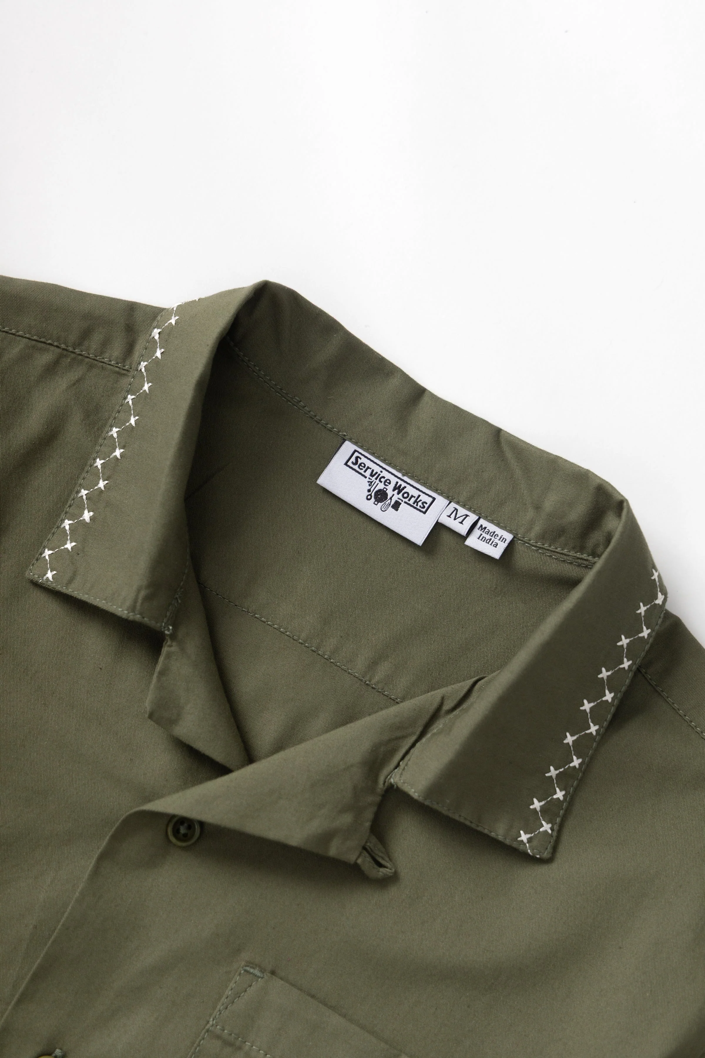 Service Works - Border Shirt - Olive - Image 3