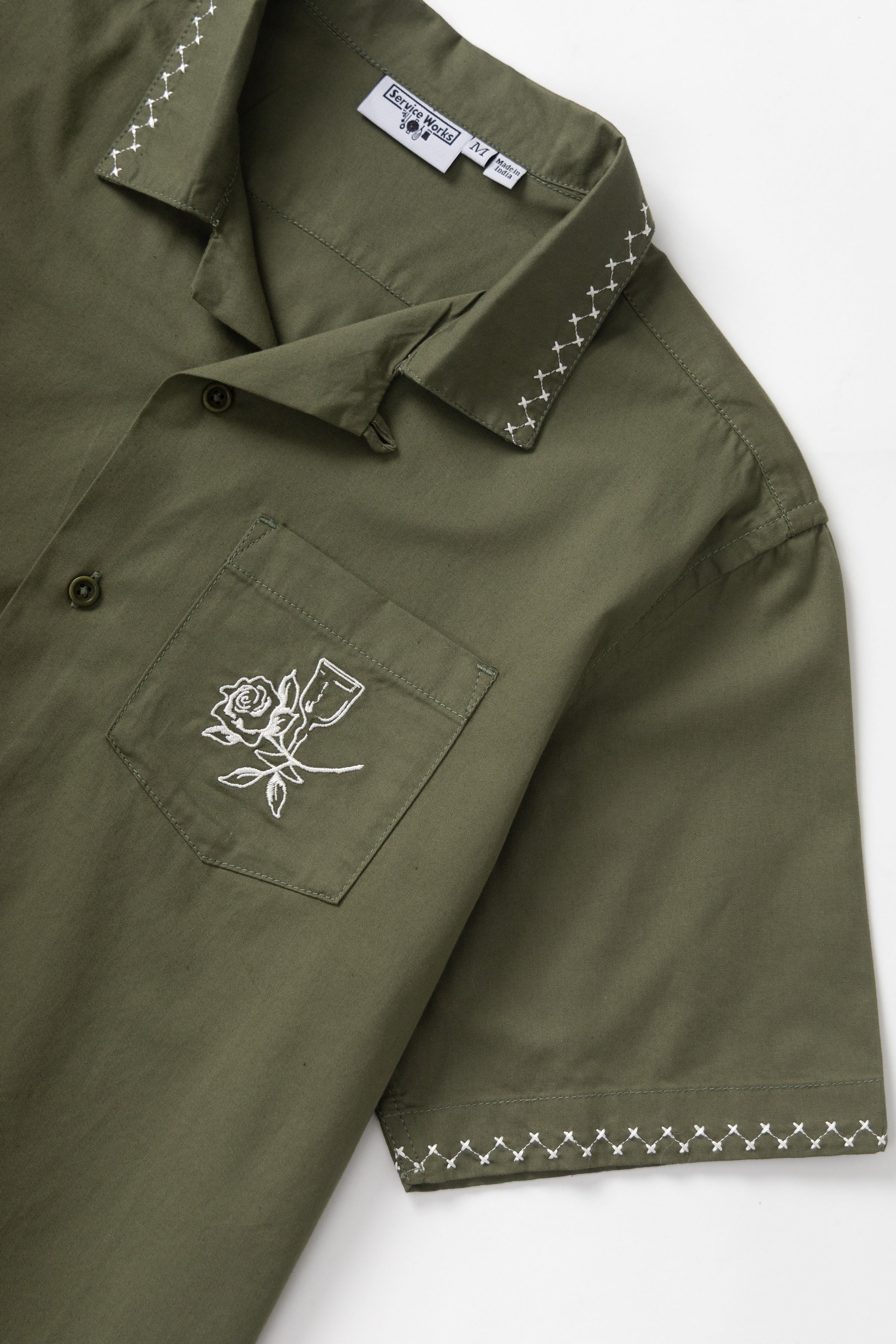 Service Works - Border Shirt - Olive - Image 5