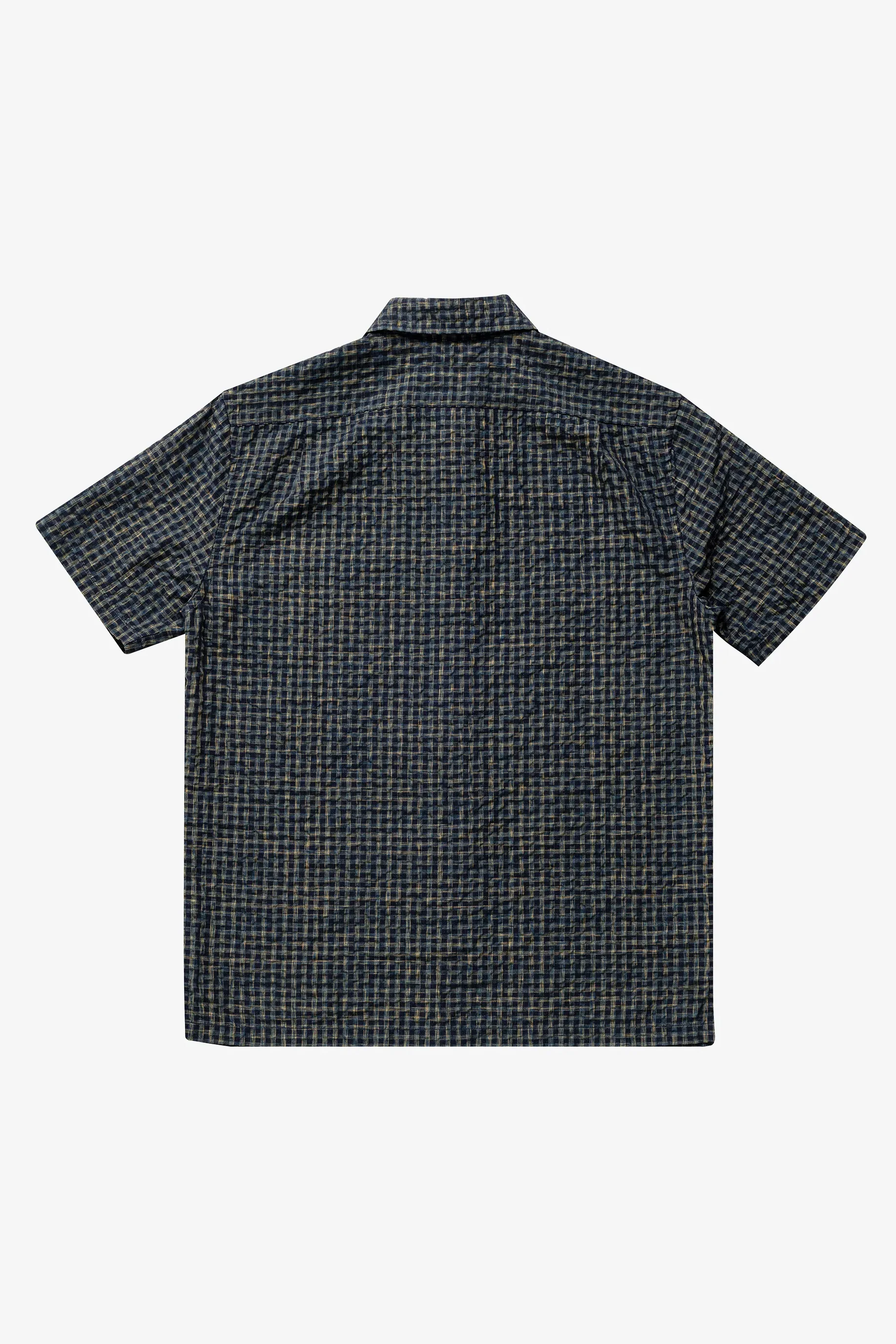 Brotherwolf - Check Short Sleeve Shirt - Navy - Image 4