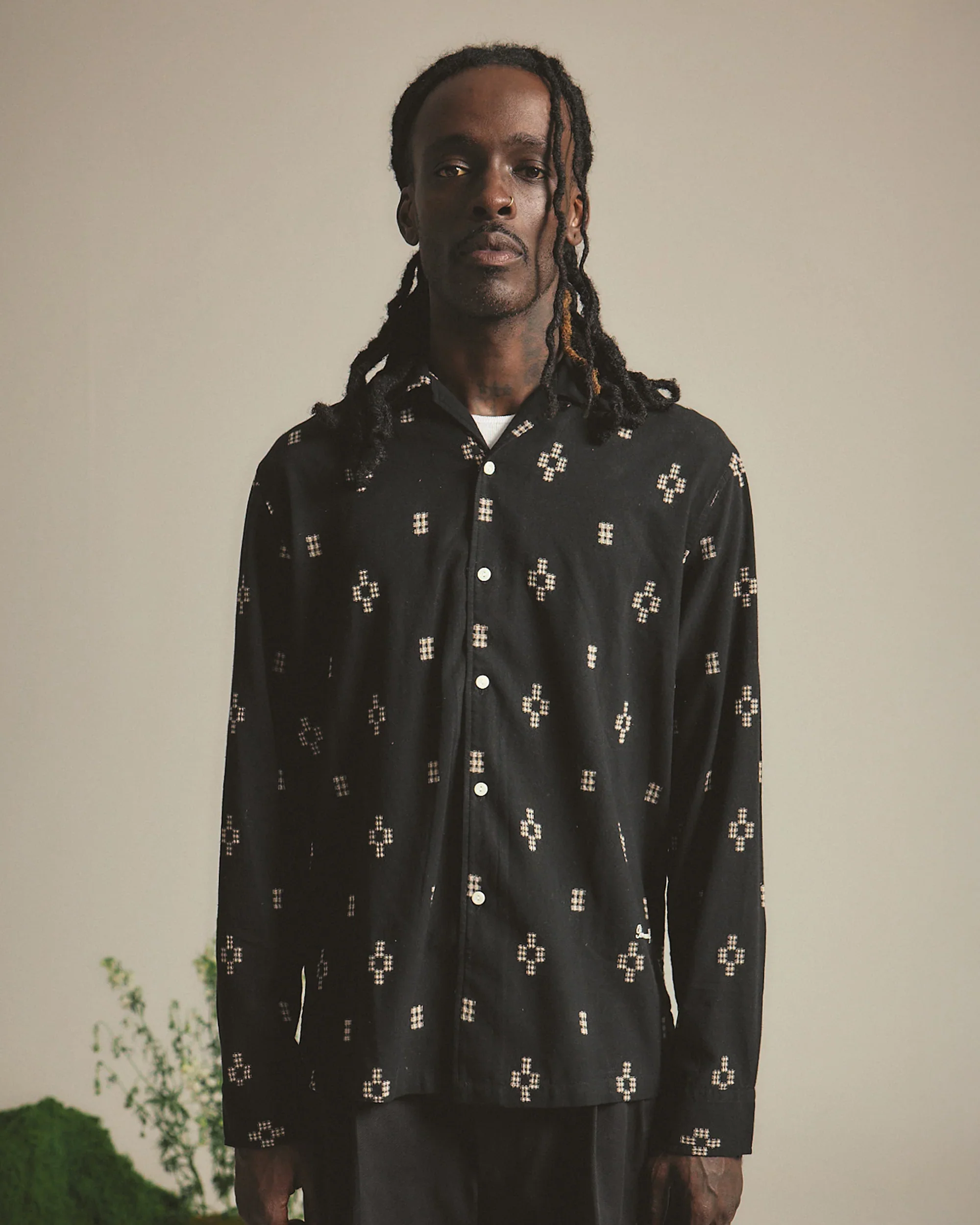 Brotherwolf - Kelp Long Sleeve Shirt - Black - Image 3