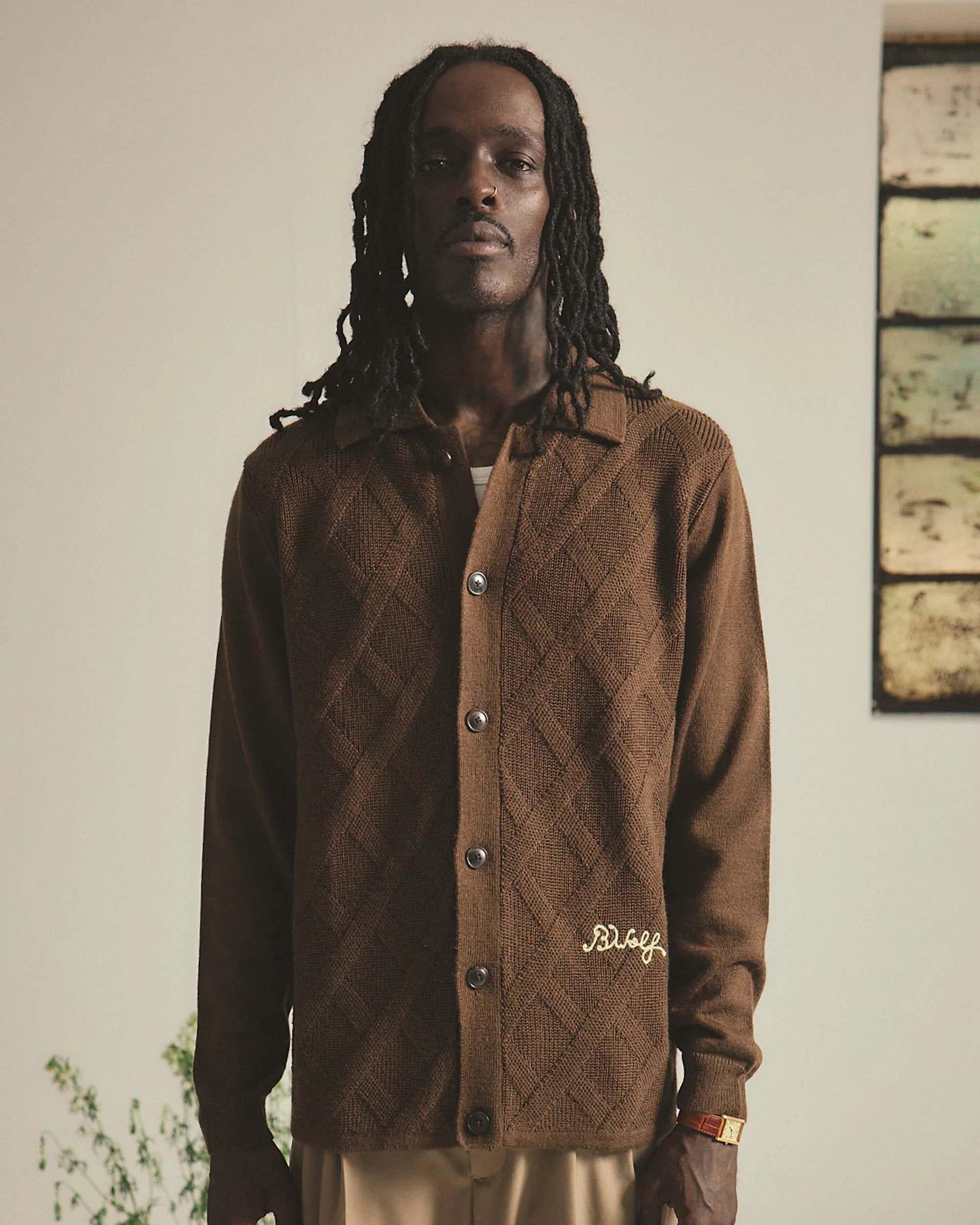 Brotherwolf - Kelp Long Sleeve Shirt - Brown - Image 3
