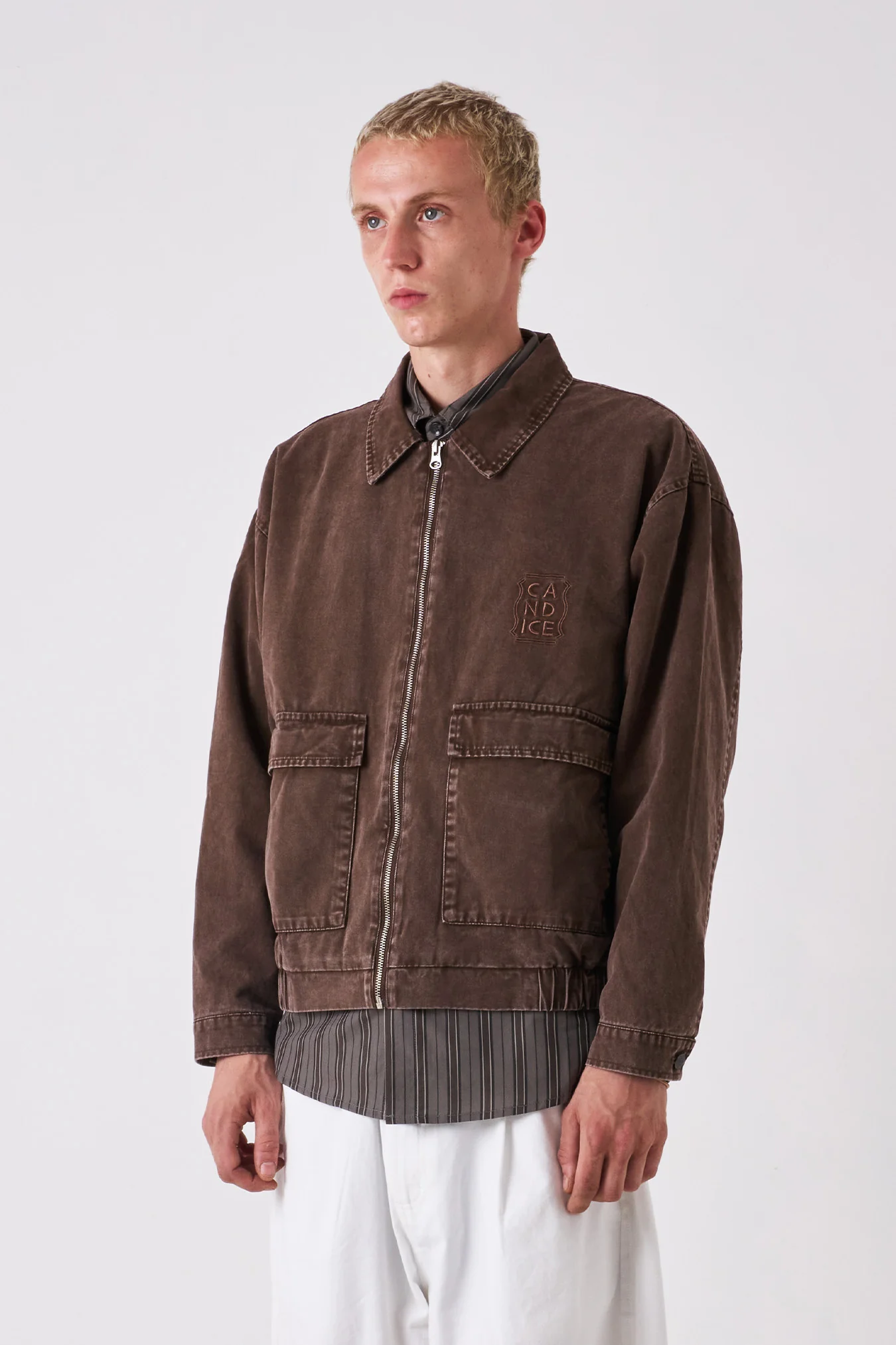 Candice - Earth Washed Jacket - Brown - Image 3