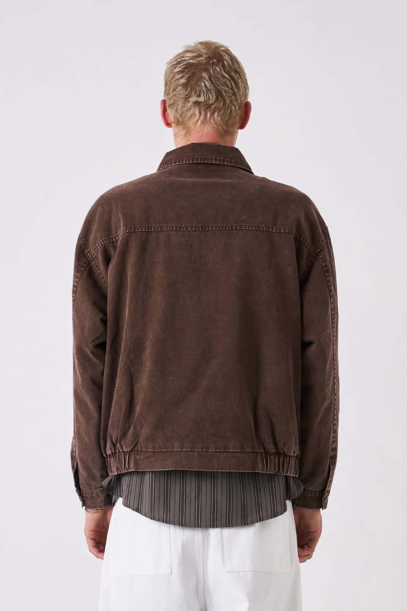 Candice - Earth Washed Jacket - Brown - Image 4