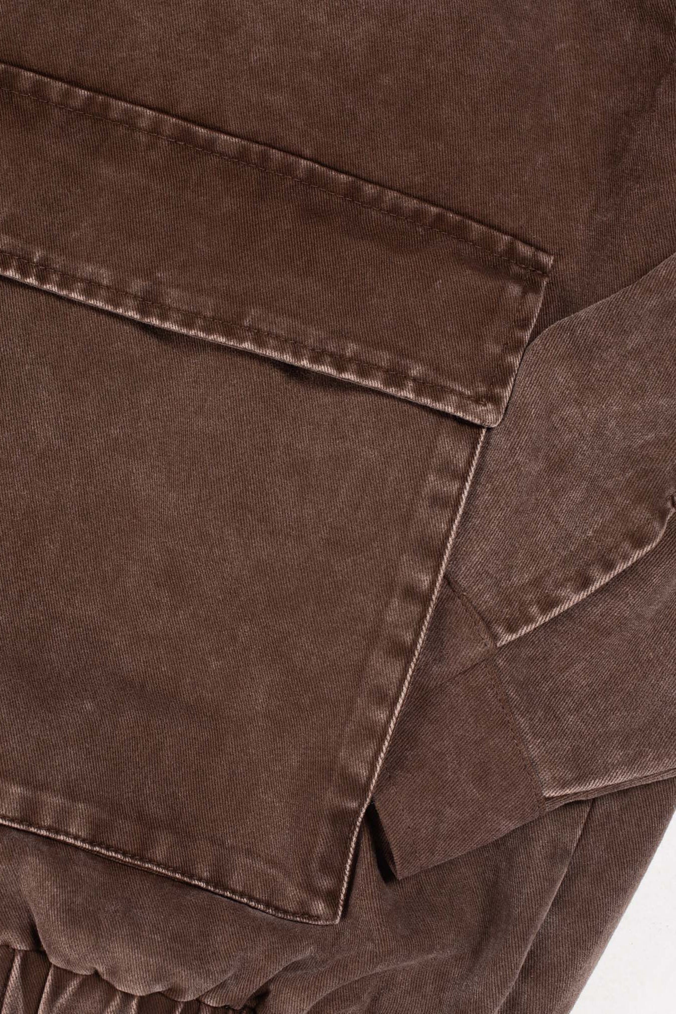 Candice - Earth Washed Jacket - Brown - Image 5