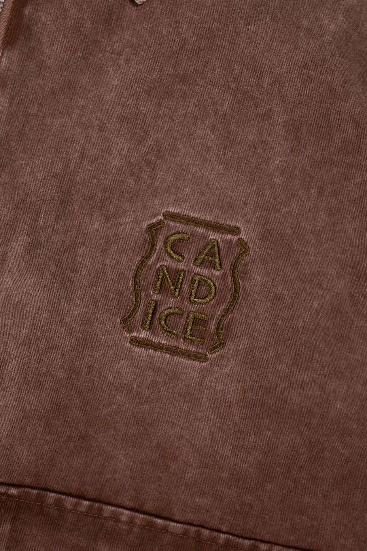 Candice - Earth Washed Jacket - Brown - Image 6