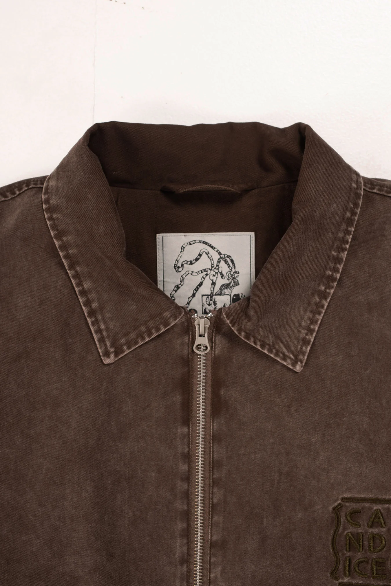 Candice - Earth Washed Jacket - Brown - Image 9