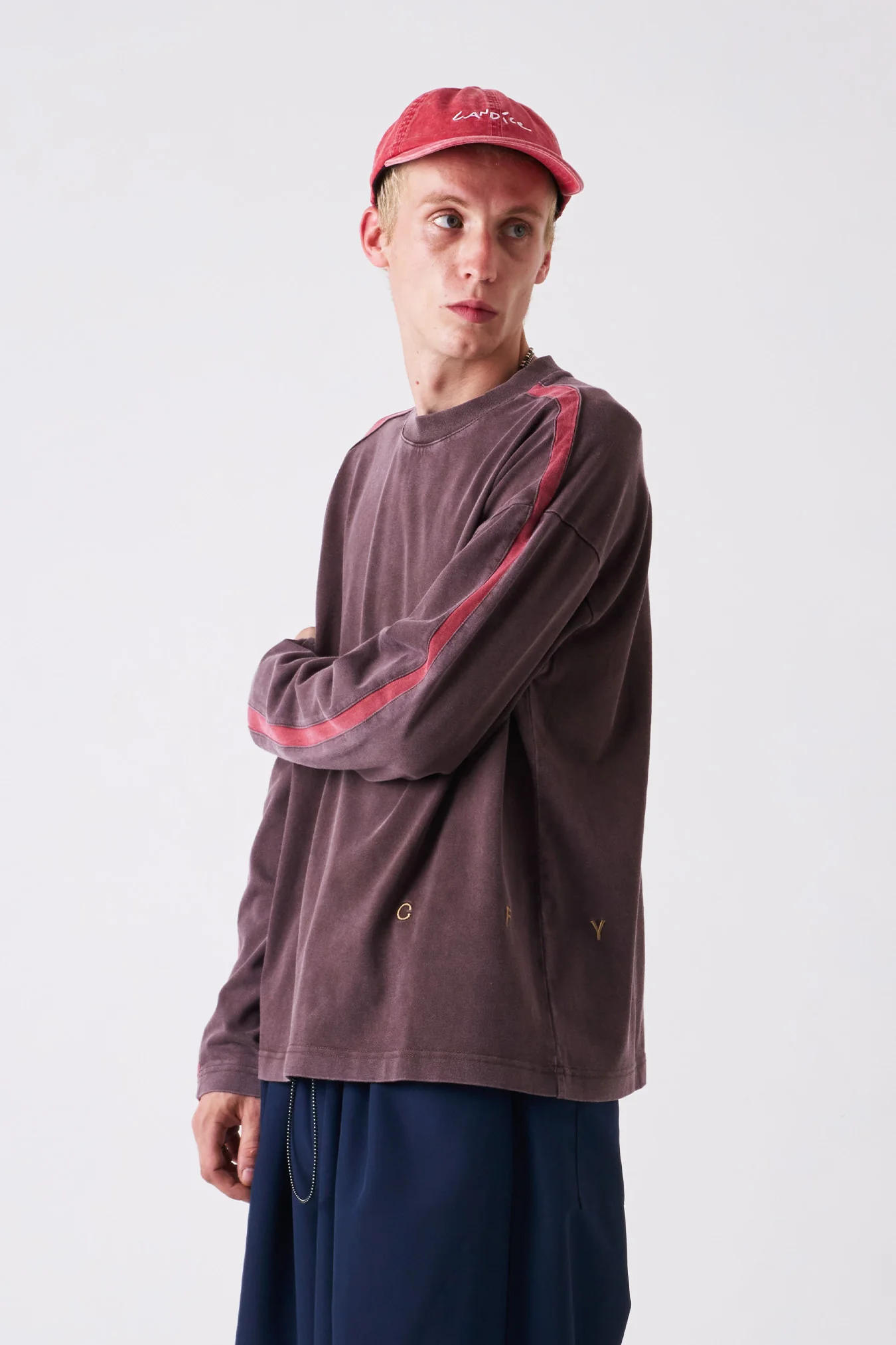 Candice - Racer Long Sleeve Tee - Brown - Image 3