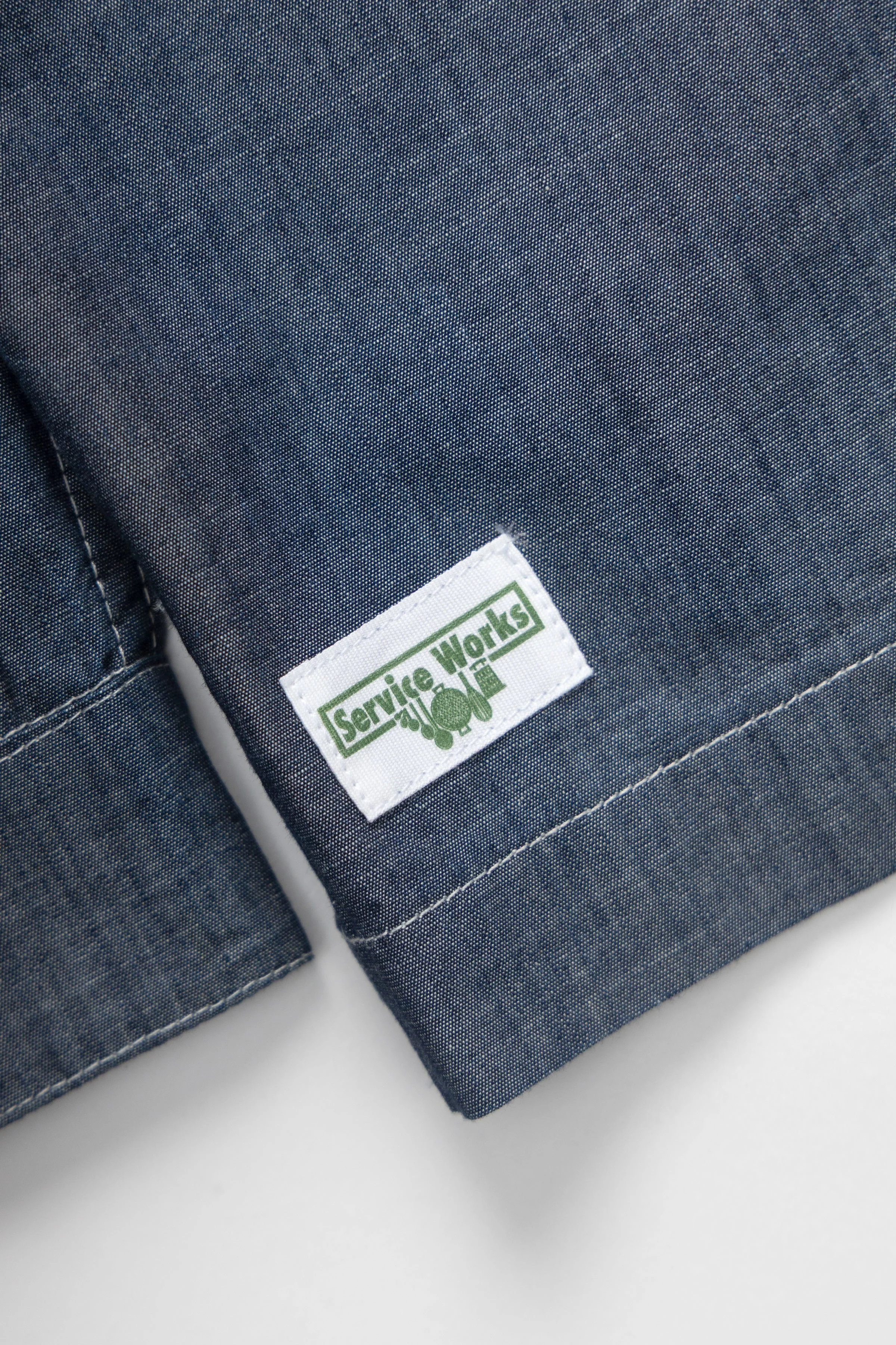 Service Works - Chambray Resort Shirt - Dark Blue - Image 6