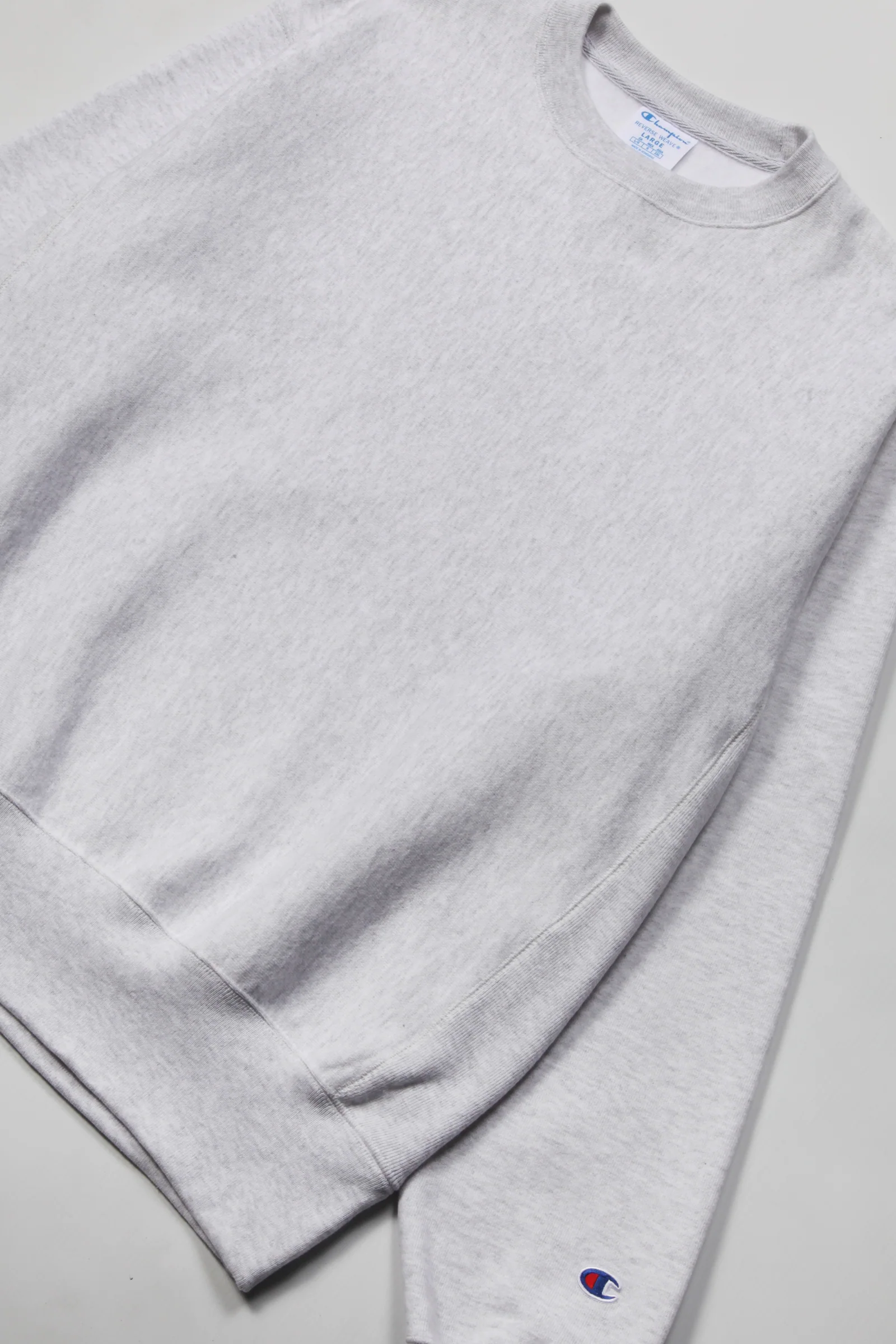 Champion - 12oz USA Reverse Weave Crewneck - Ash Grey - Image 4