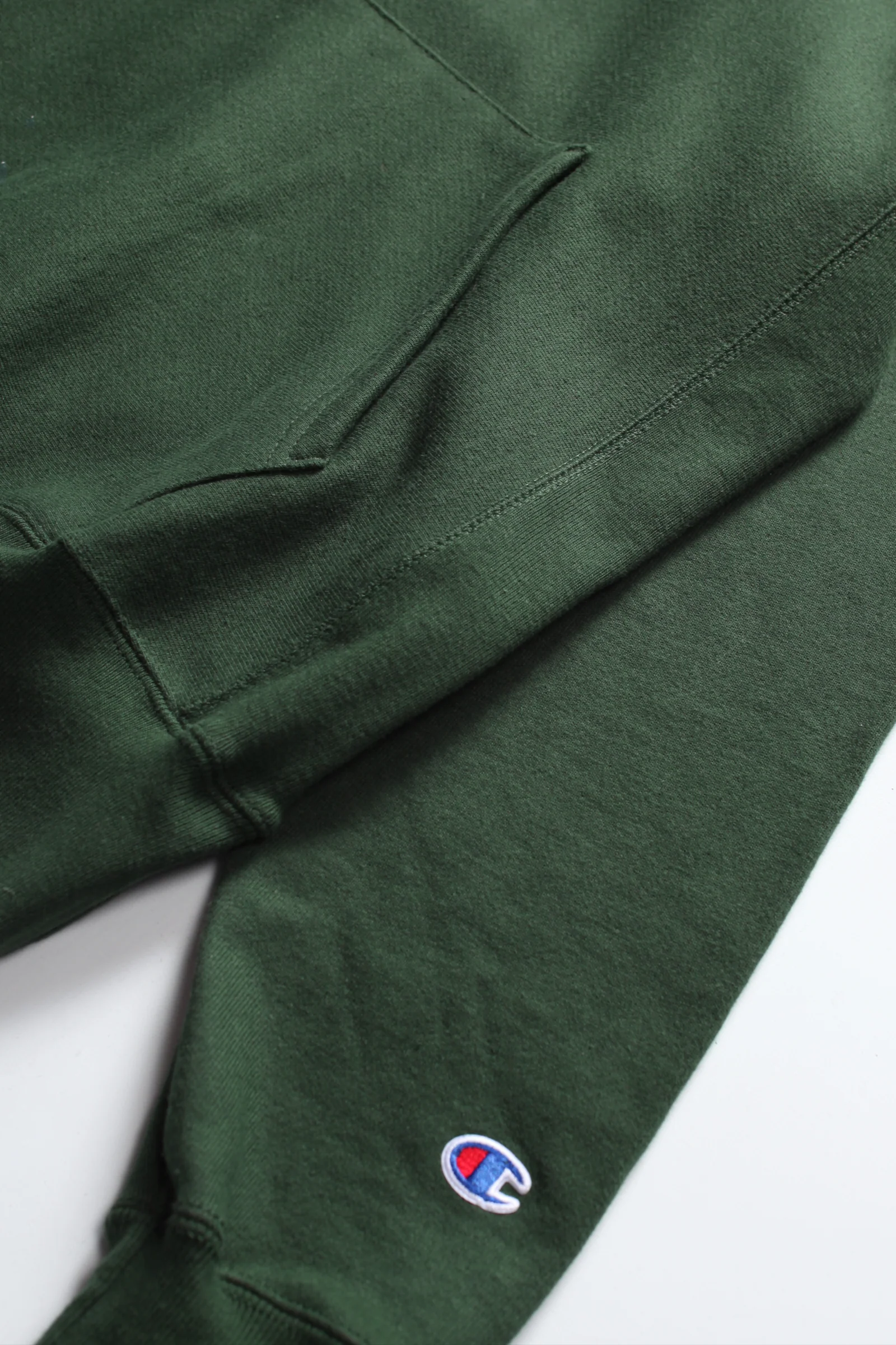 Champion - 12oz USA Reverse Weave Hoodie - Forest Green - Image 3
