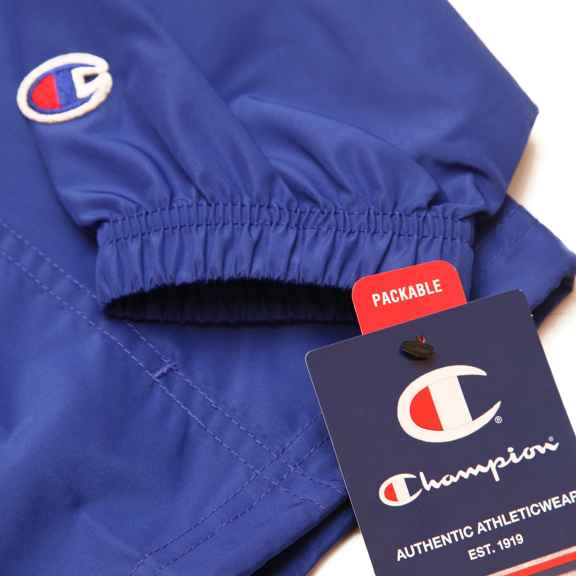 Champion - Packable Hooded Anorak Jacket - Royal - Image 3