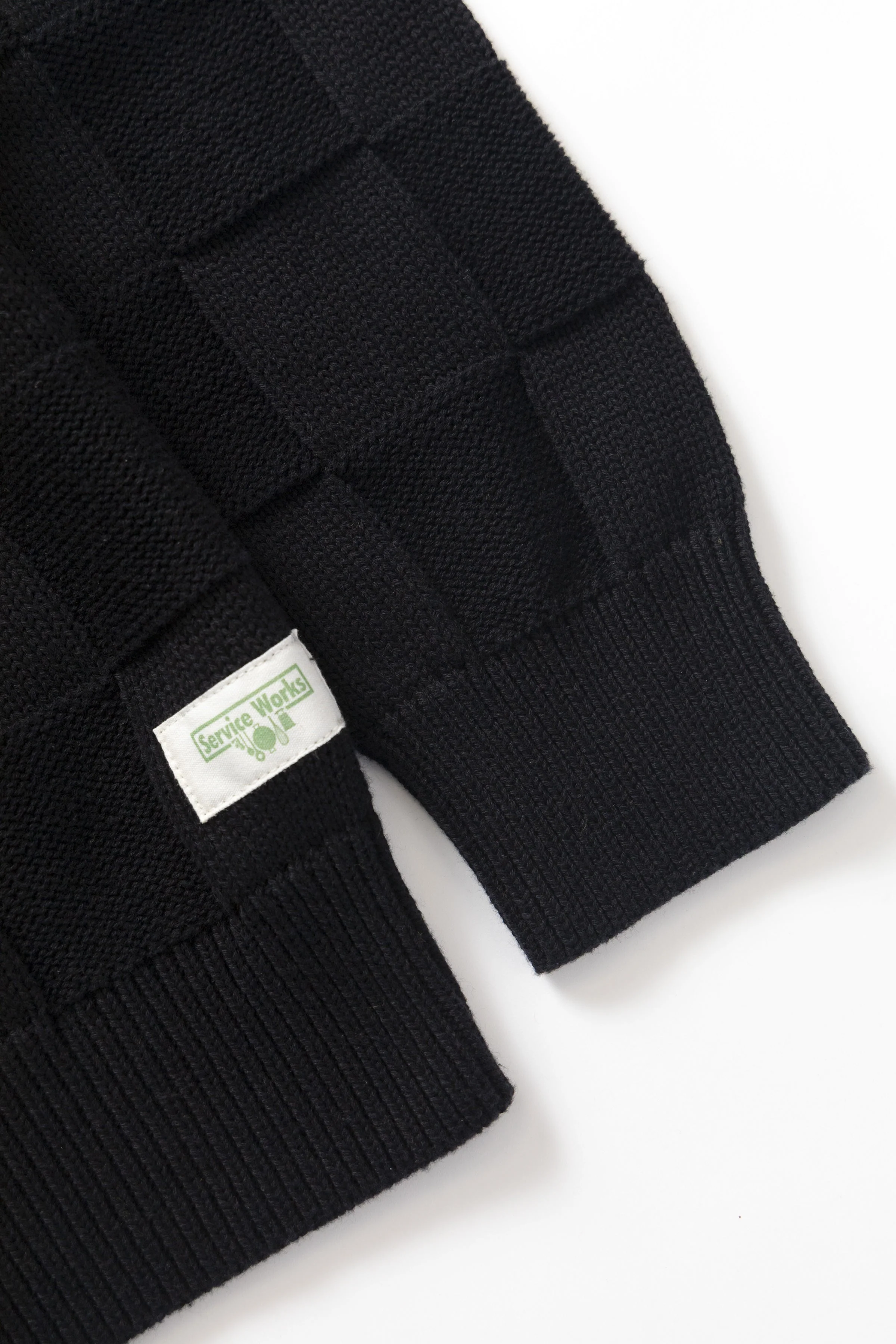 Service Works - Check Knit Crewneck - Black - Image 6