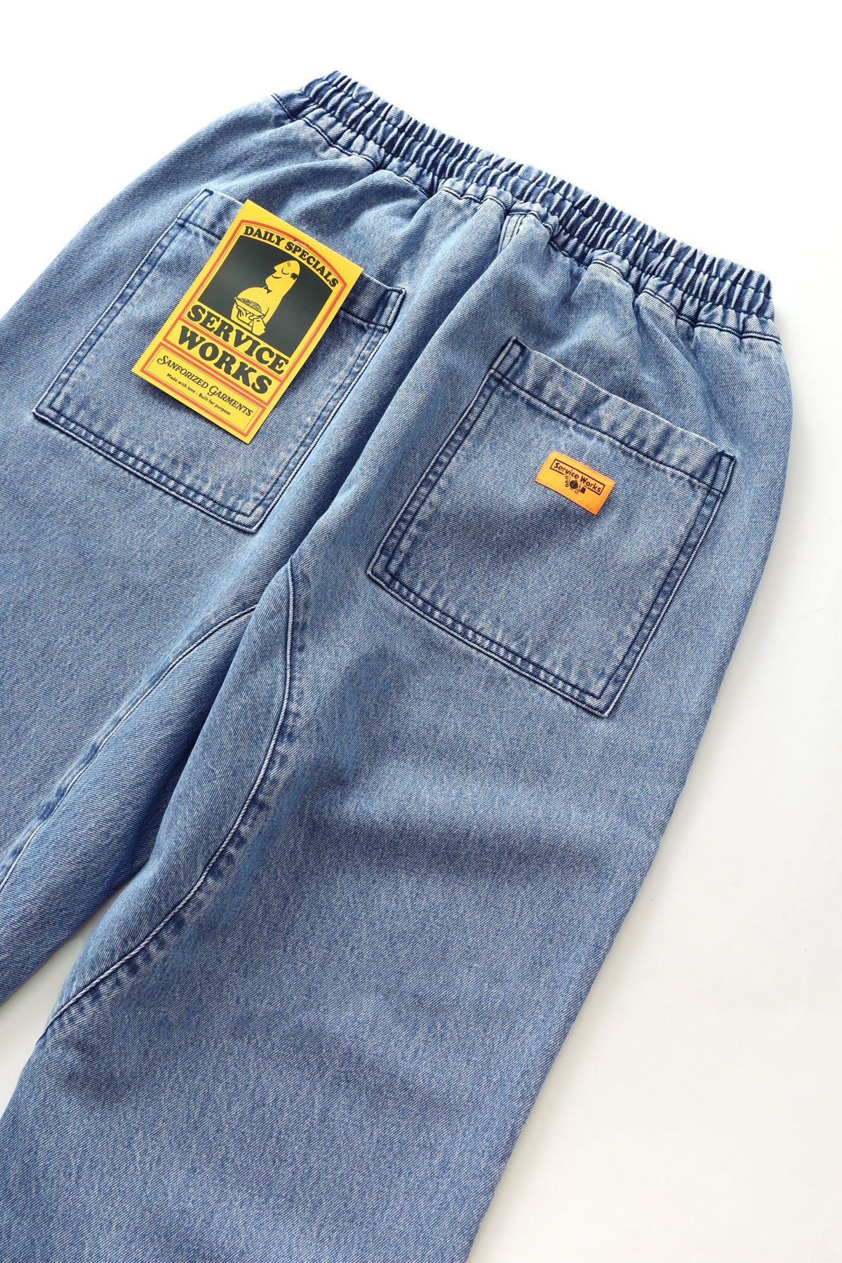 Service Works - Classic Chef Pants - Light Washed Denim - Image 4