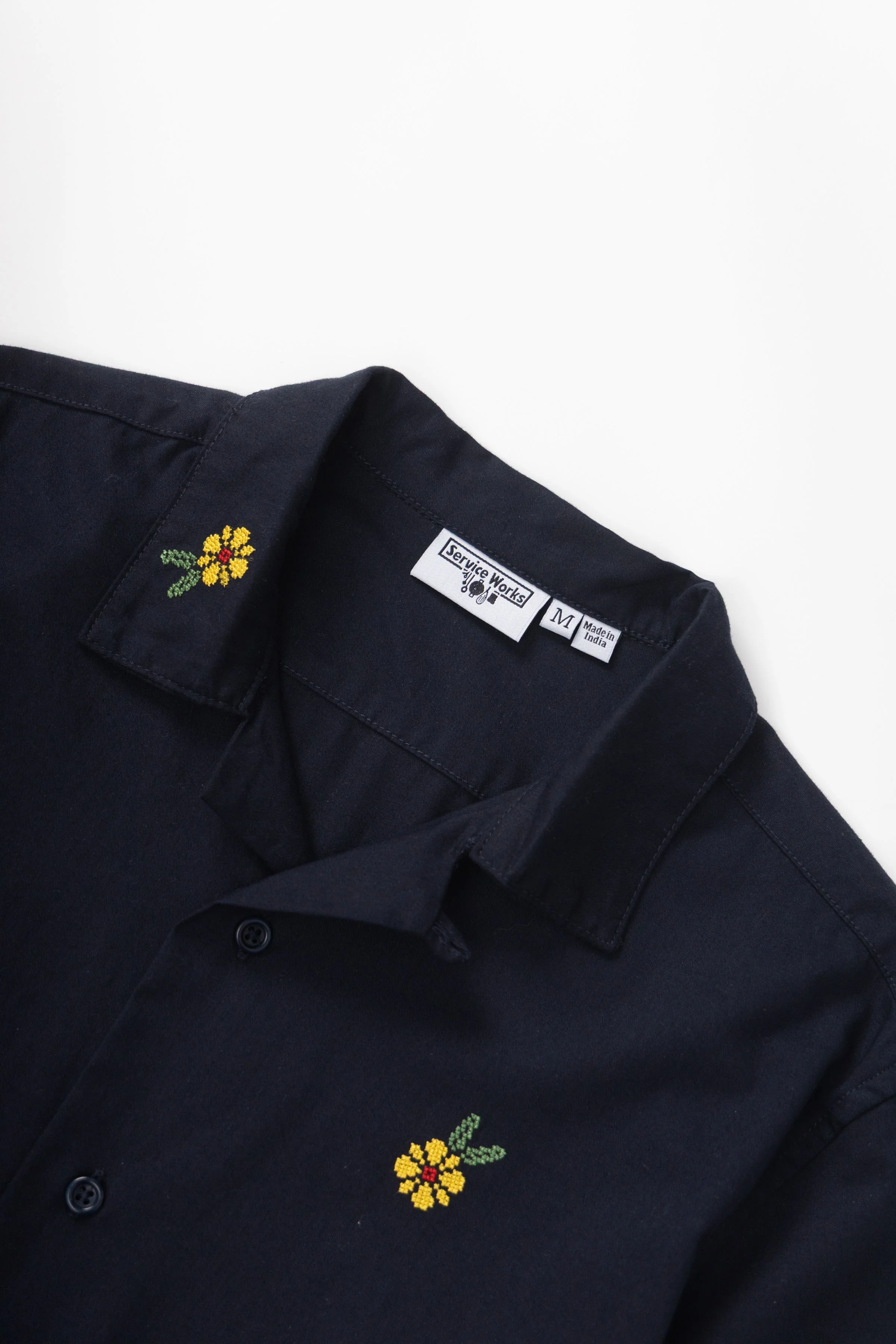 Service Works - Cross Stitch Shirt - Dark Navy - Image 2