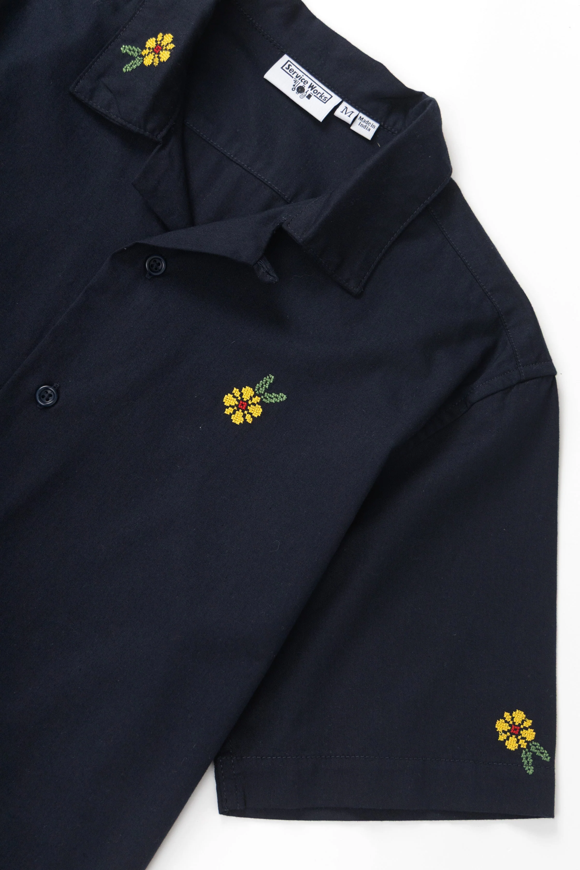 Service Works - Cross Stitch Shirt - Dark Navy - Image 3