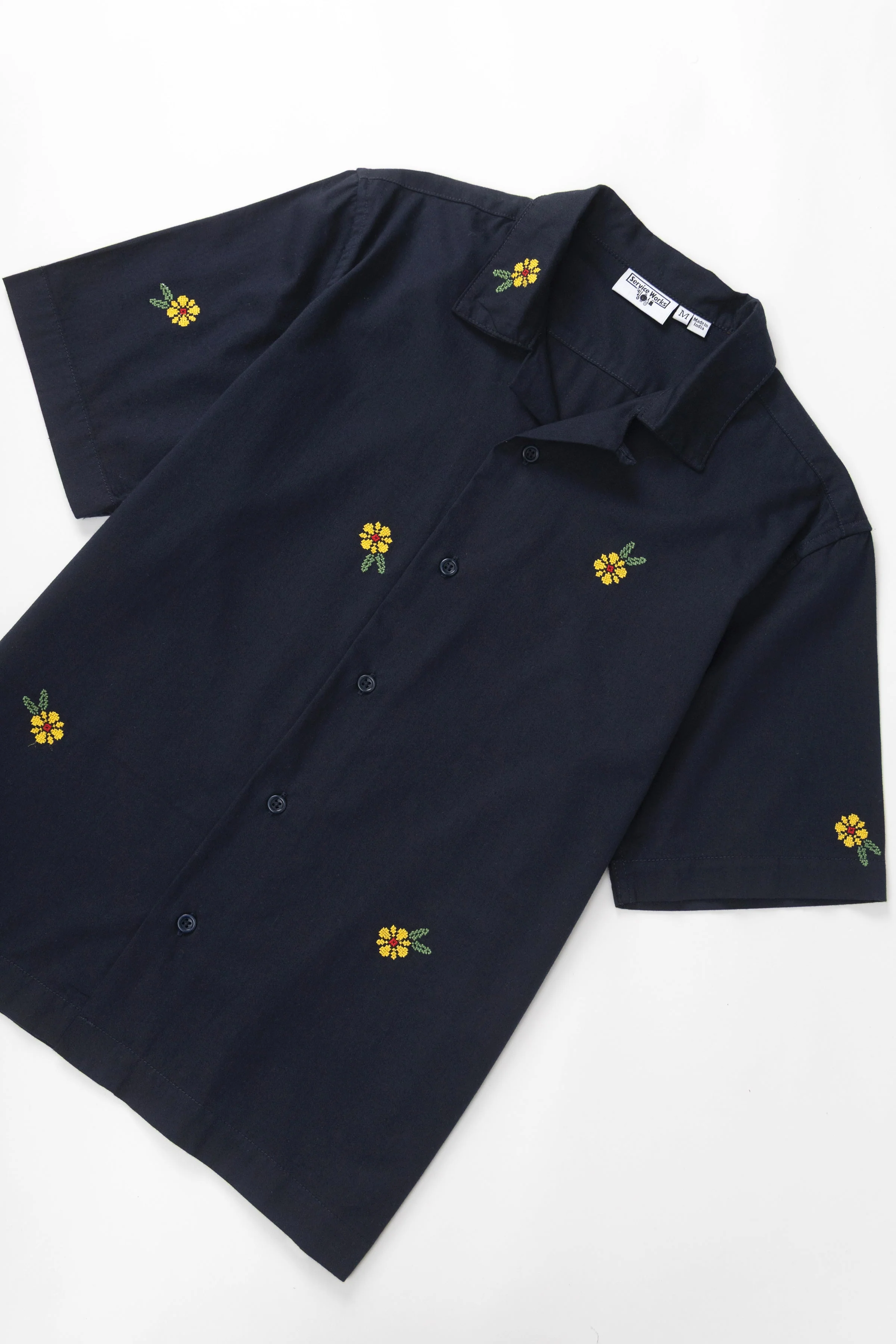 Service Works - Cross Stitch Shirt - Dark Navy - Image 4