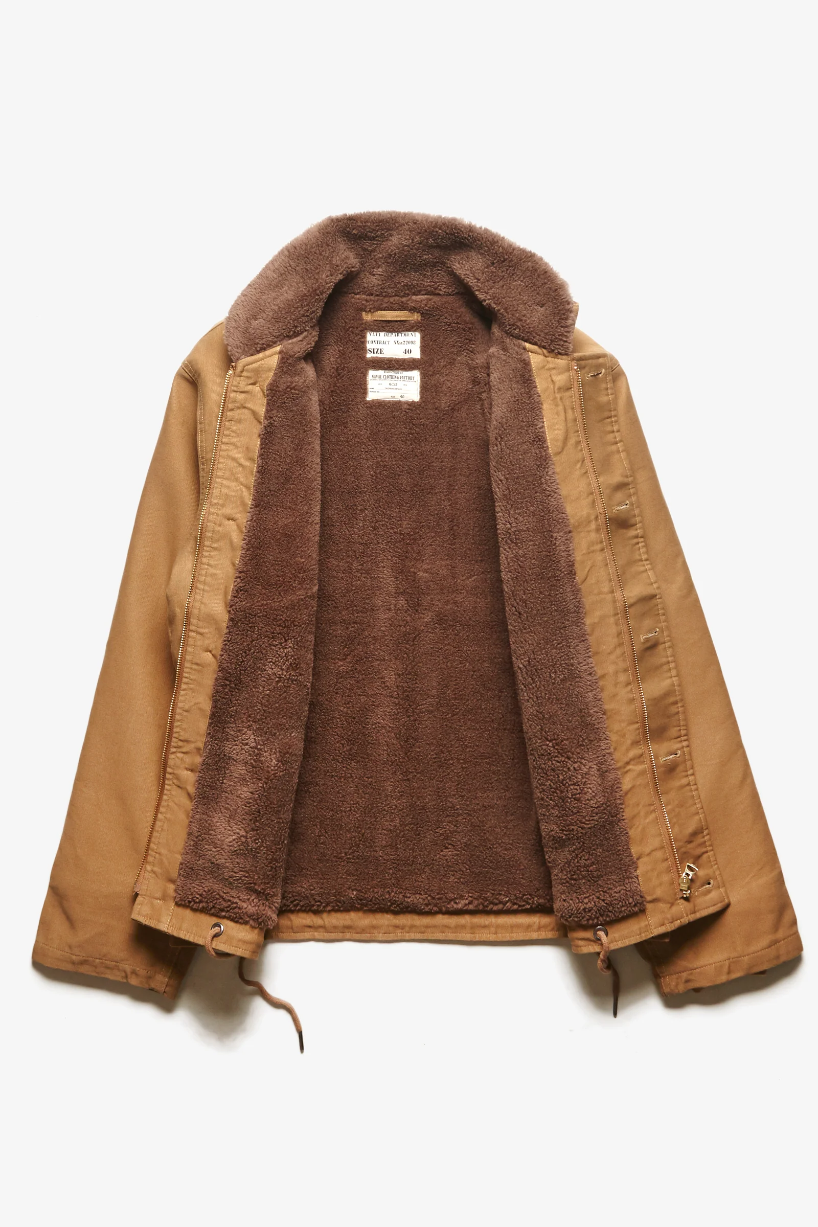 Deadstock - USN N1 Deck Jacket - Khaki - Image 7