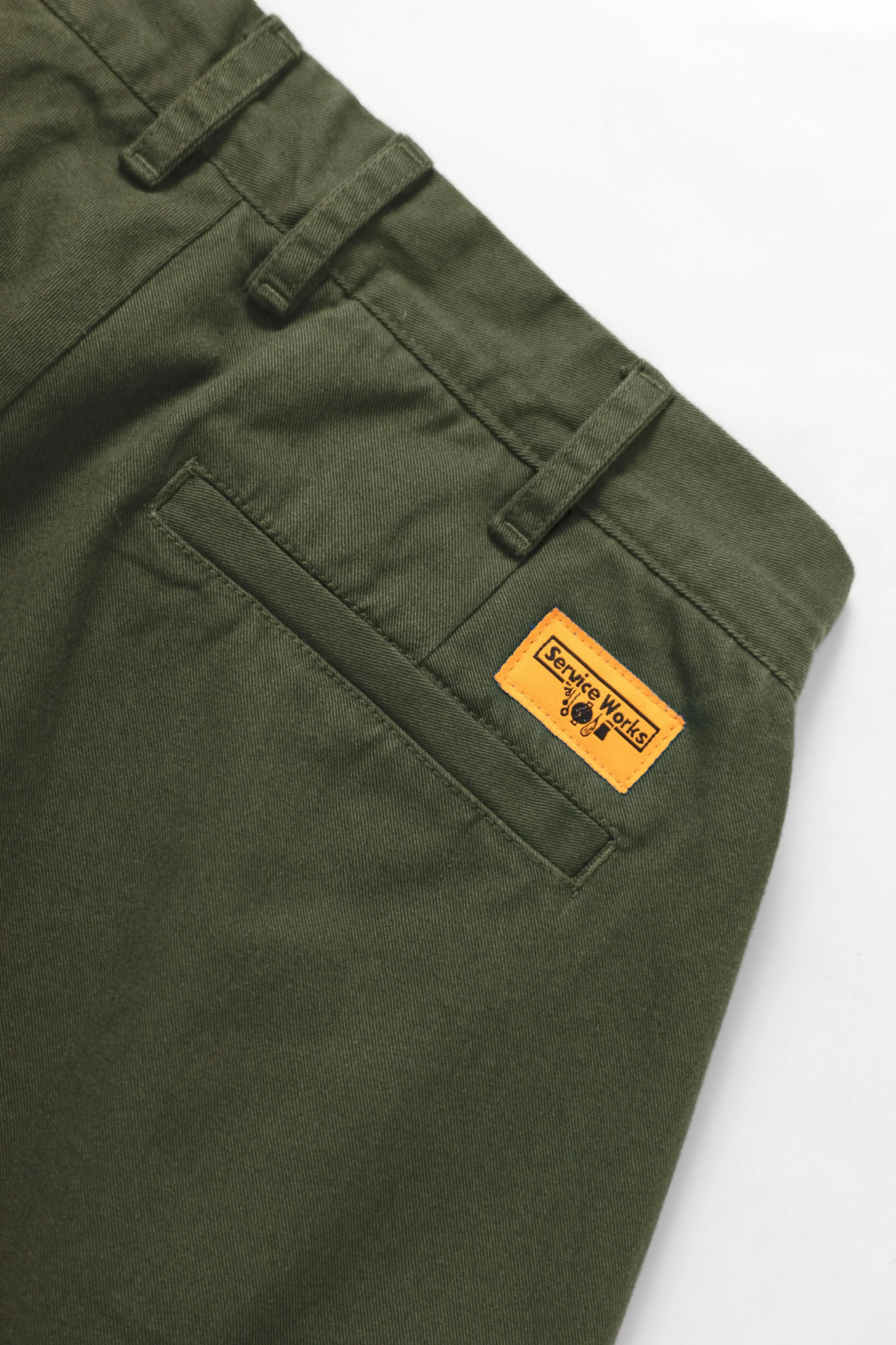 Service Works - Drill Part Timer Shorts - Olive - Image 4
