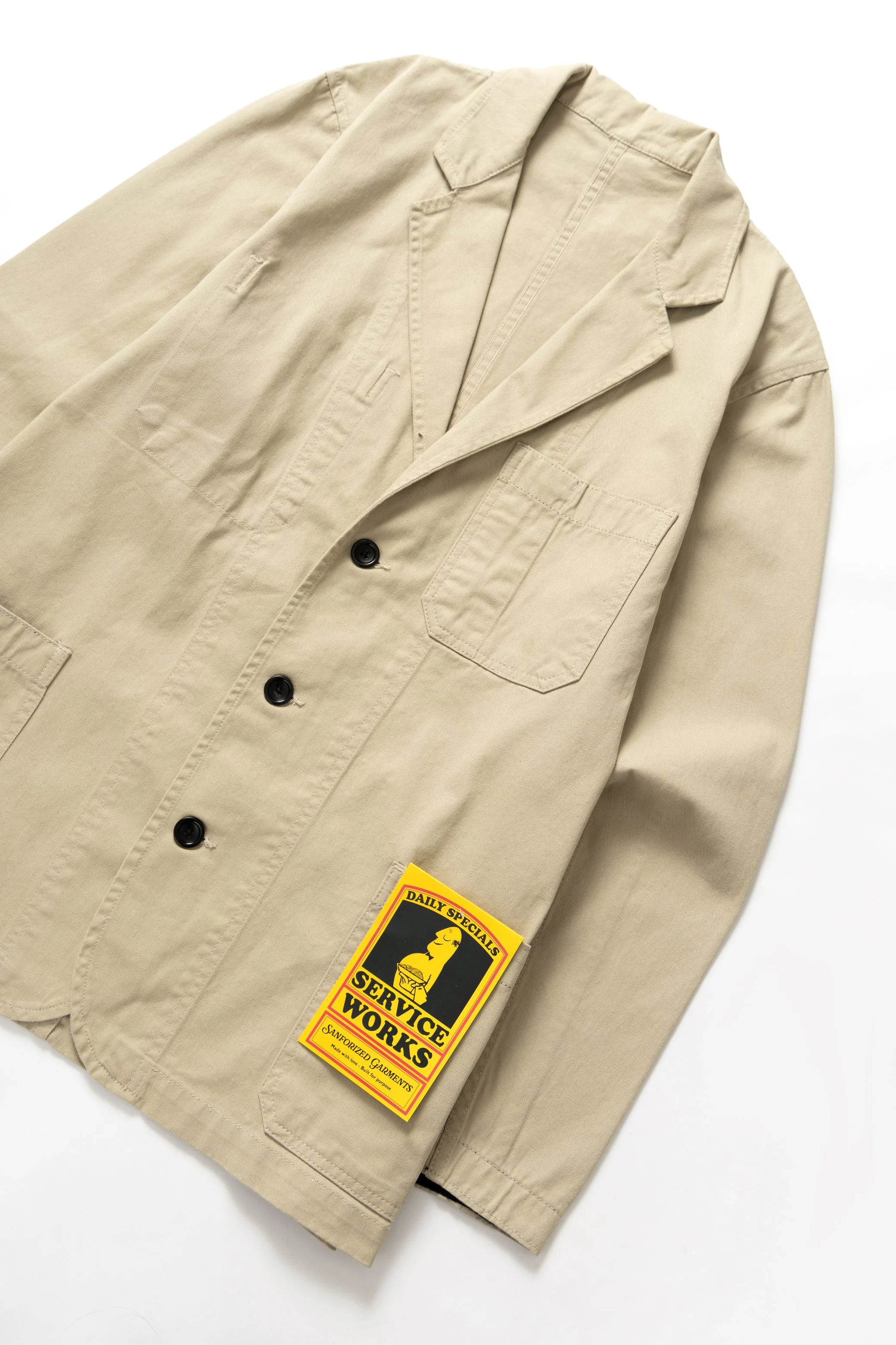 Service Works - Drill Server Suit Jacket - Khaki - Image 2